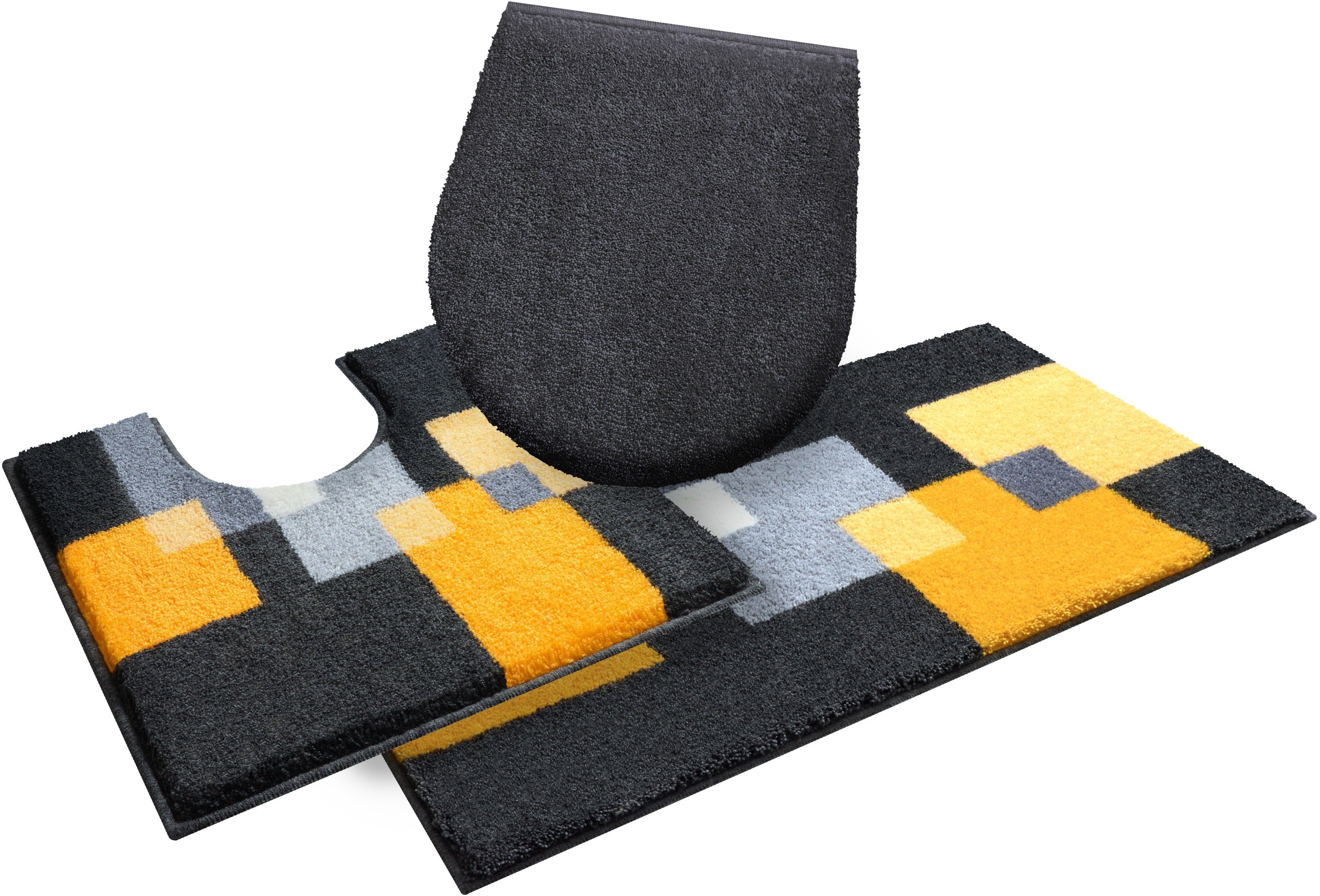 Grund Badmat Paxos geometrisch ontwerp, modern, fluffy, zachte pool, made in europe