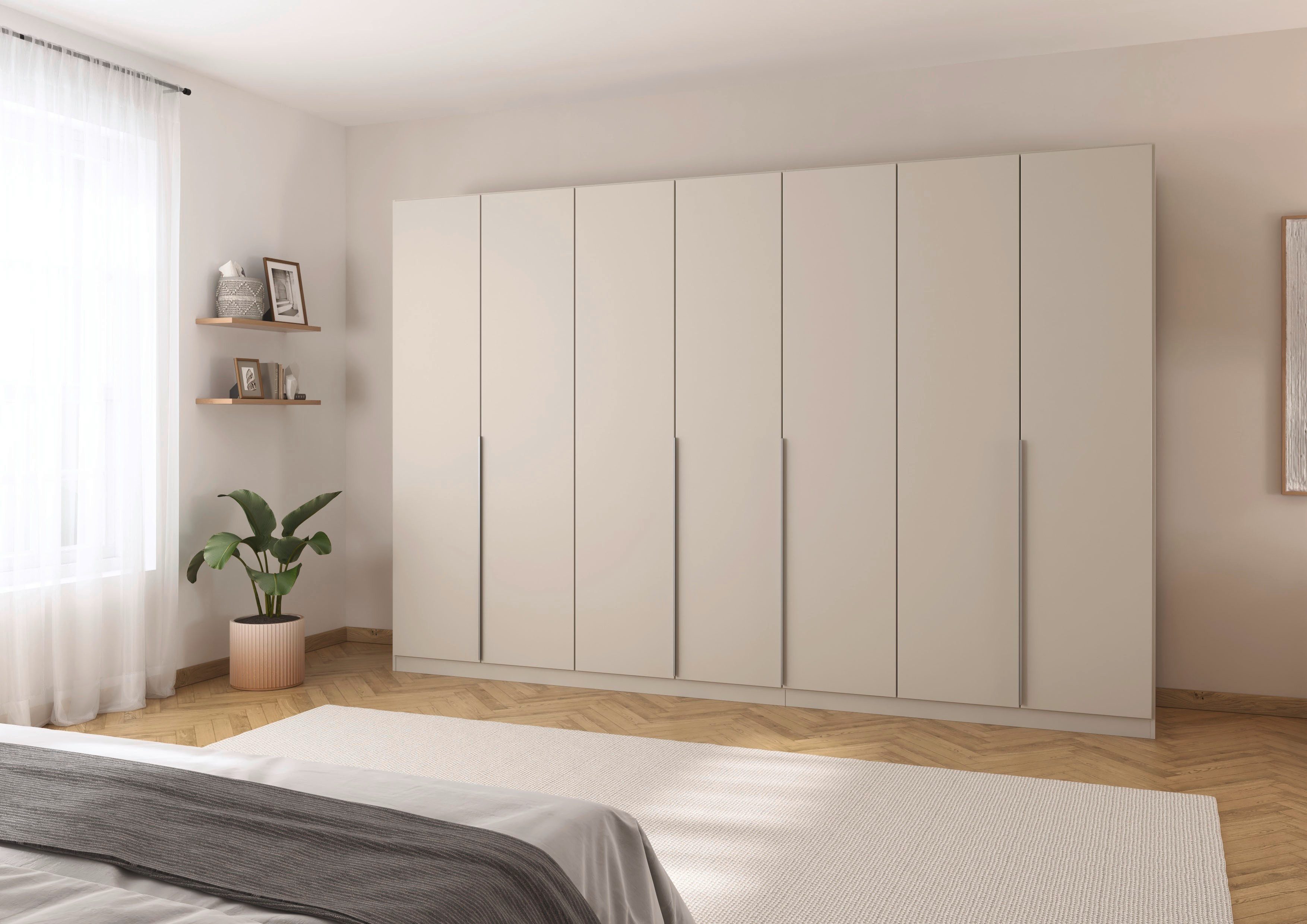 rauch Draaideurkast Kledingkast kast garderobe AGORDO met decor- of hoogglansfront doordachte binnenuitrusting, in 6 breedtes en 2 hoogtes made in germany