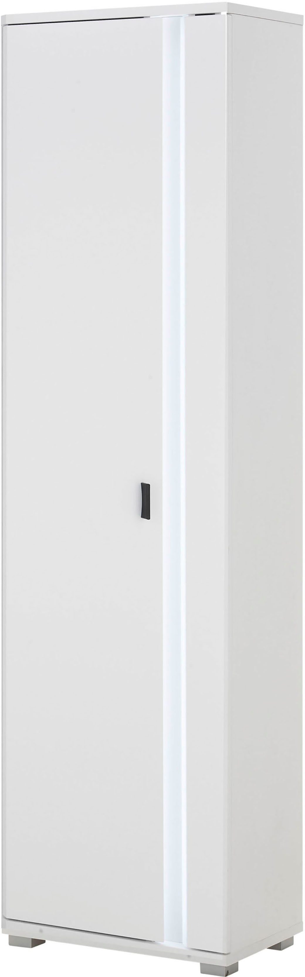 INOSIGN Multifunctionele kast Long Island in moderne trendkleur, inclusief verticale verlichting, breedte 55 cm (1 stuk)