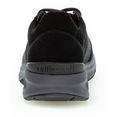 gabor rollingsoft sneakers met sleehak in de materiaalmix zwart