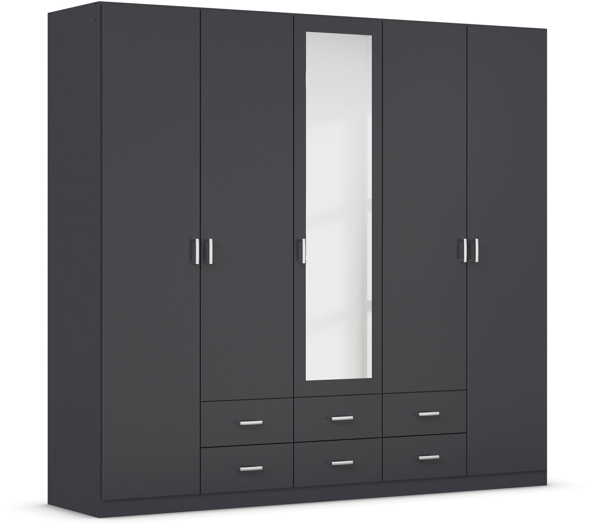 rauch Kledingkast Kast Garderobe Wasmand GAMMA in 3 Breedtes veel opbergruimte met 6 lades, met spiegel topseller made in germany