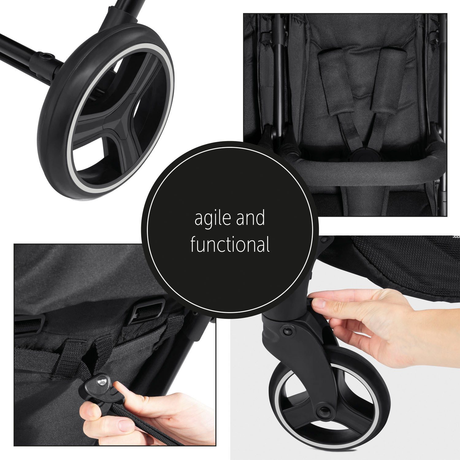 Hauck Duobuggy Swift X Duo, black