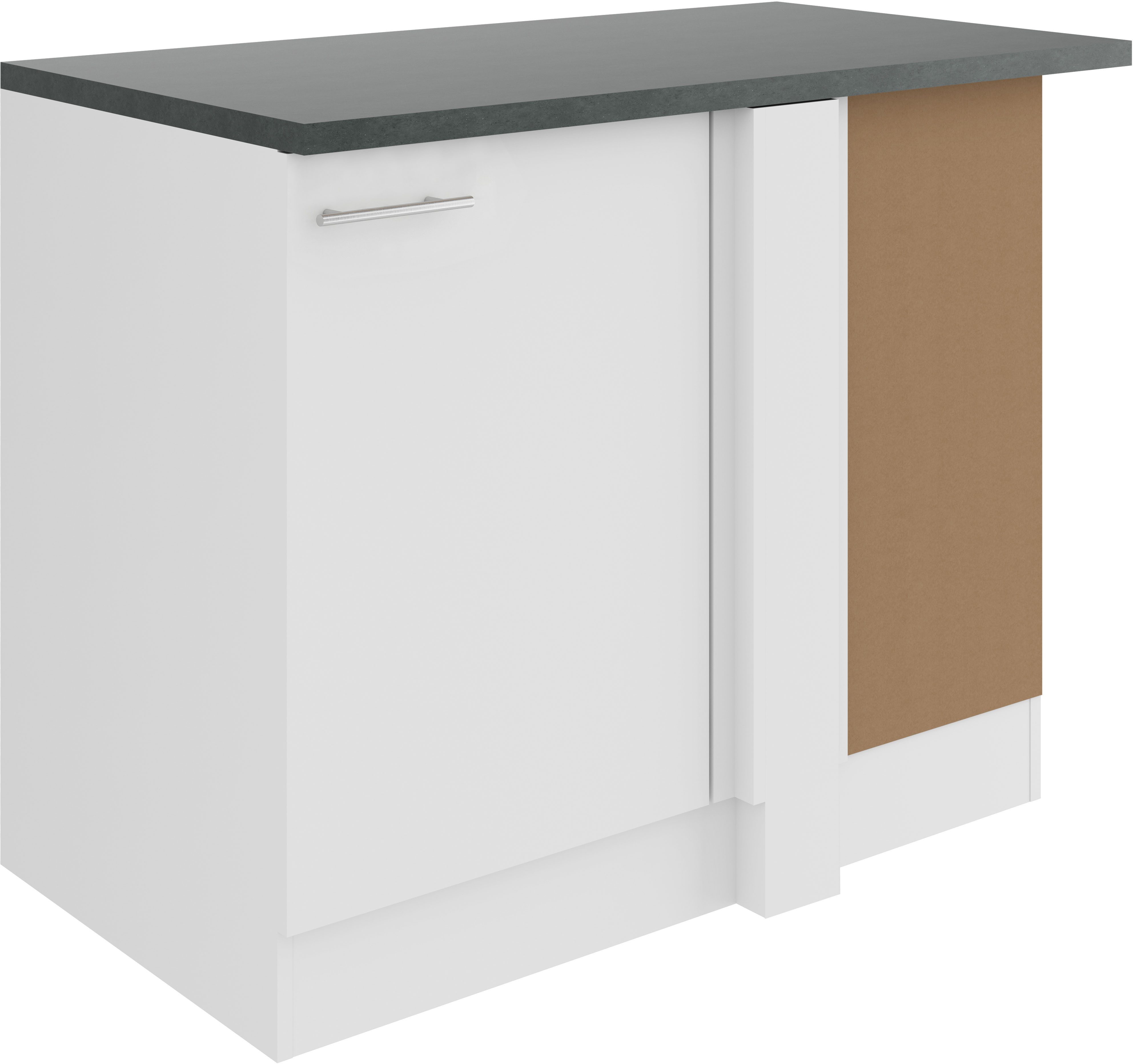 OPTIFIT Hoekonderkast Bella Breedte 100 cm, voor verdere inrichting met een vaatwasser onderkasten wit