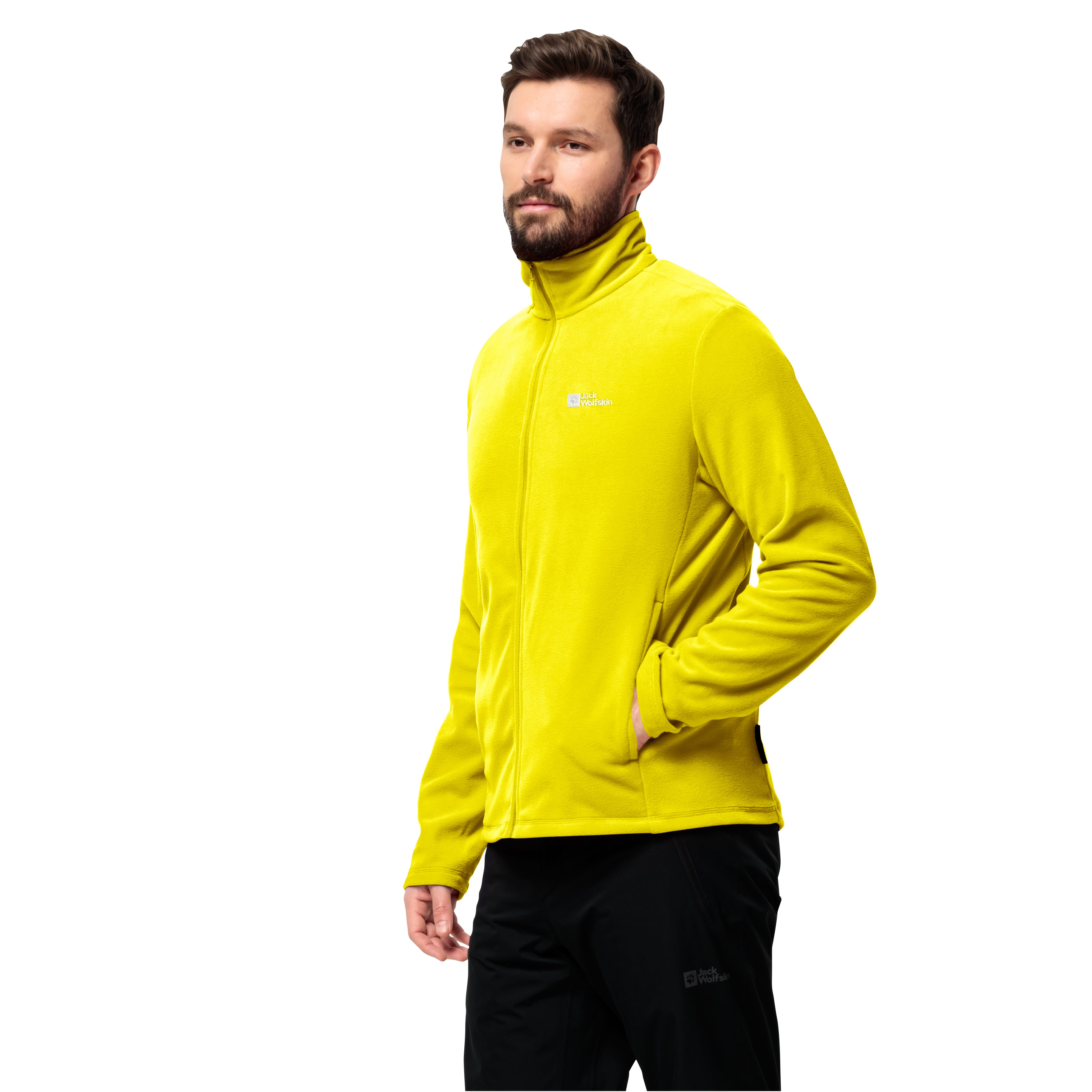 Jack Wolfskin Fleecejack TAUNUS FZ M lichte, rekbare, ademende midlayer