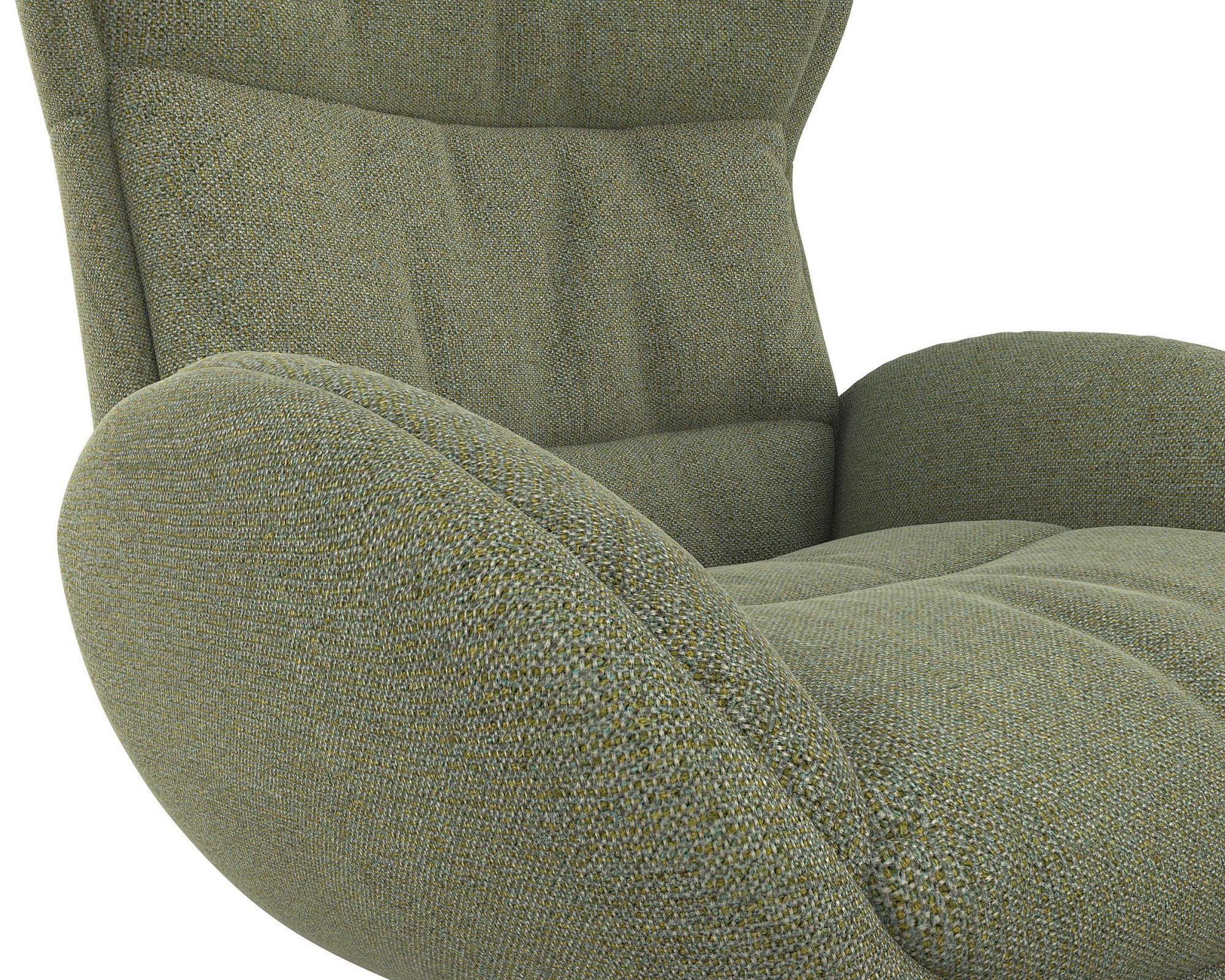 FLEXLUX Relaxfauteuil Haze, TV-stoel, fauteuil, stoffeerstoel Rugdeelverstelling, draaibaar, voet zwart