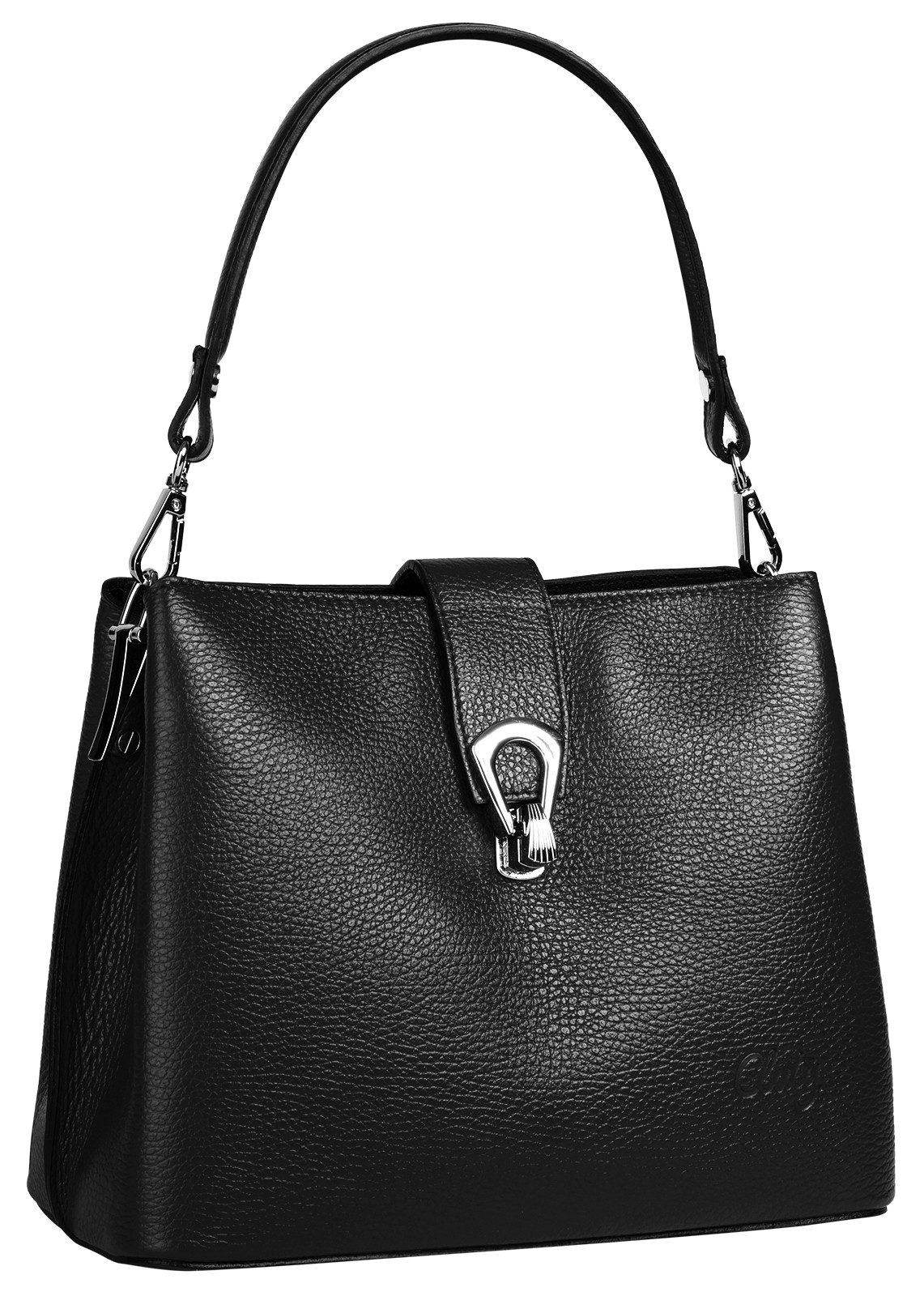 Cluty Schoudertas echt leer, made in italy