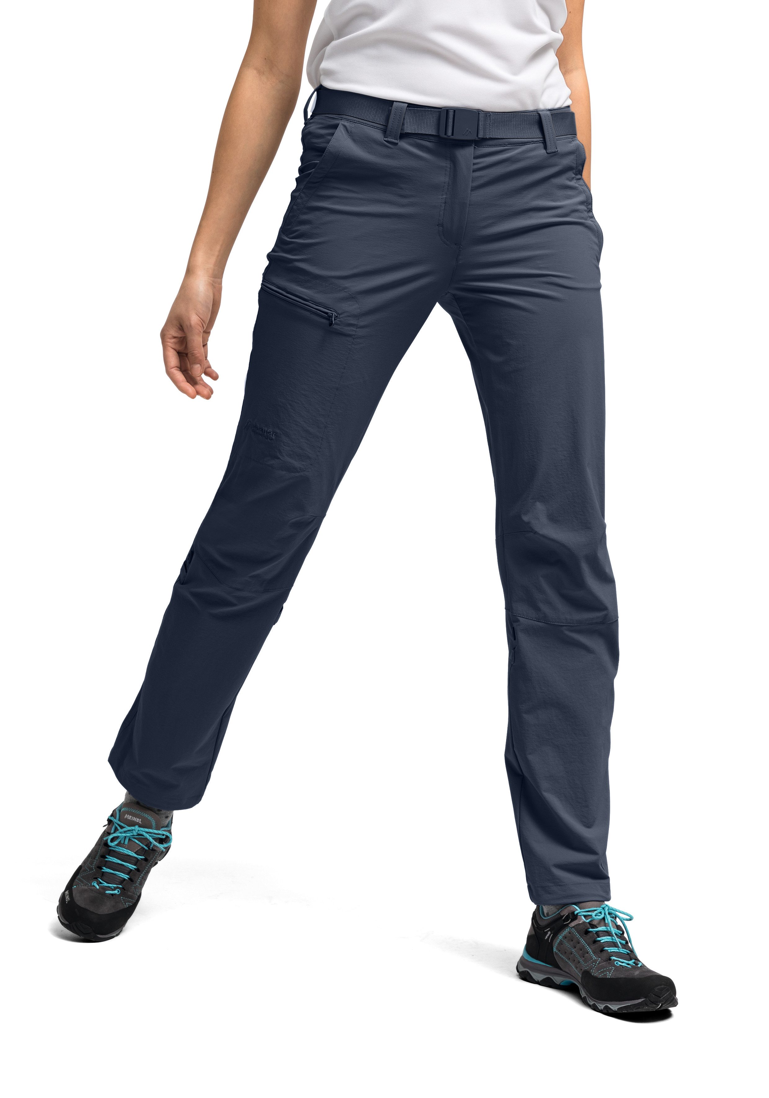 Maier Sports Functionele broek Lulaka Dames wandelbroek, ventilerende outdoorbroek met oprolfunctie