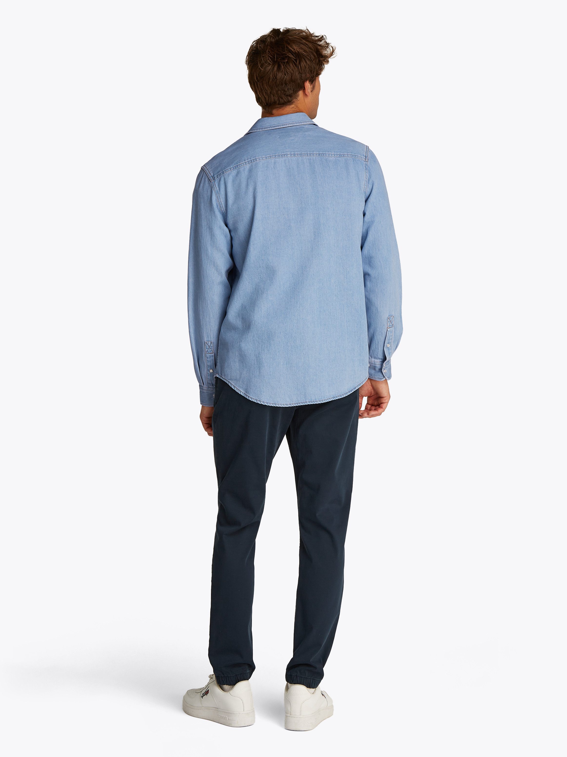 TOMMY Jeans overhemd REGULAR FIT LS DENIM SHIRT