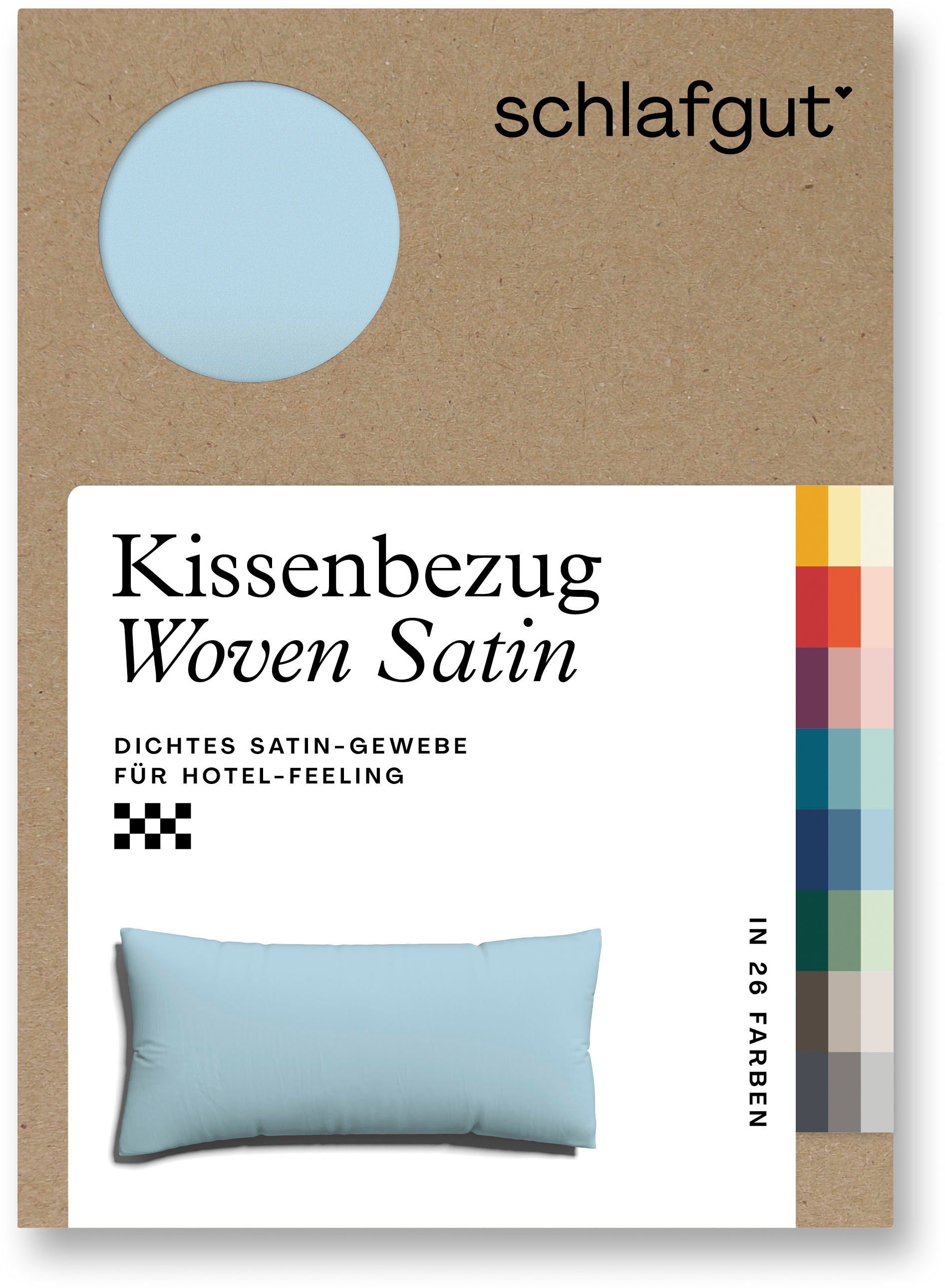Schlafgut Kussenovertrek Woven Satin van Mako-katoen, duurzaam, onderhoudsvriendelijk, dicht geweven (1 stuk)