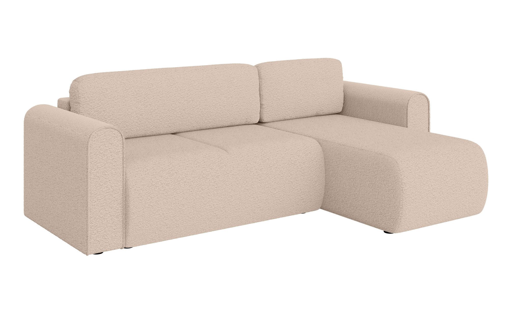 INOSIGN Hoekbank Zacharia optioneel slaapbank met opbergruimte, B/D/H 250/166/86 cm L-vorm met golfondersteuning, recamière aan beide zijden te monteren
