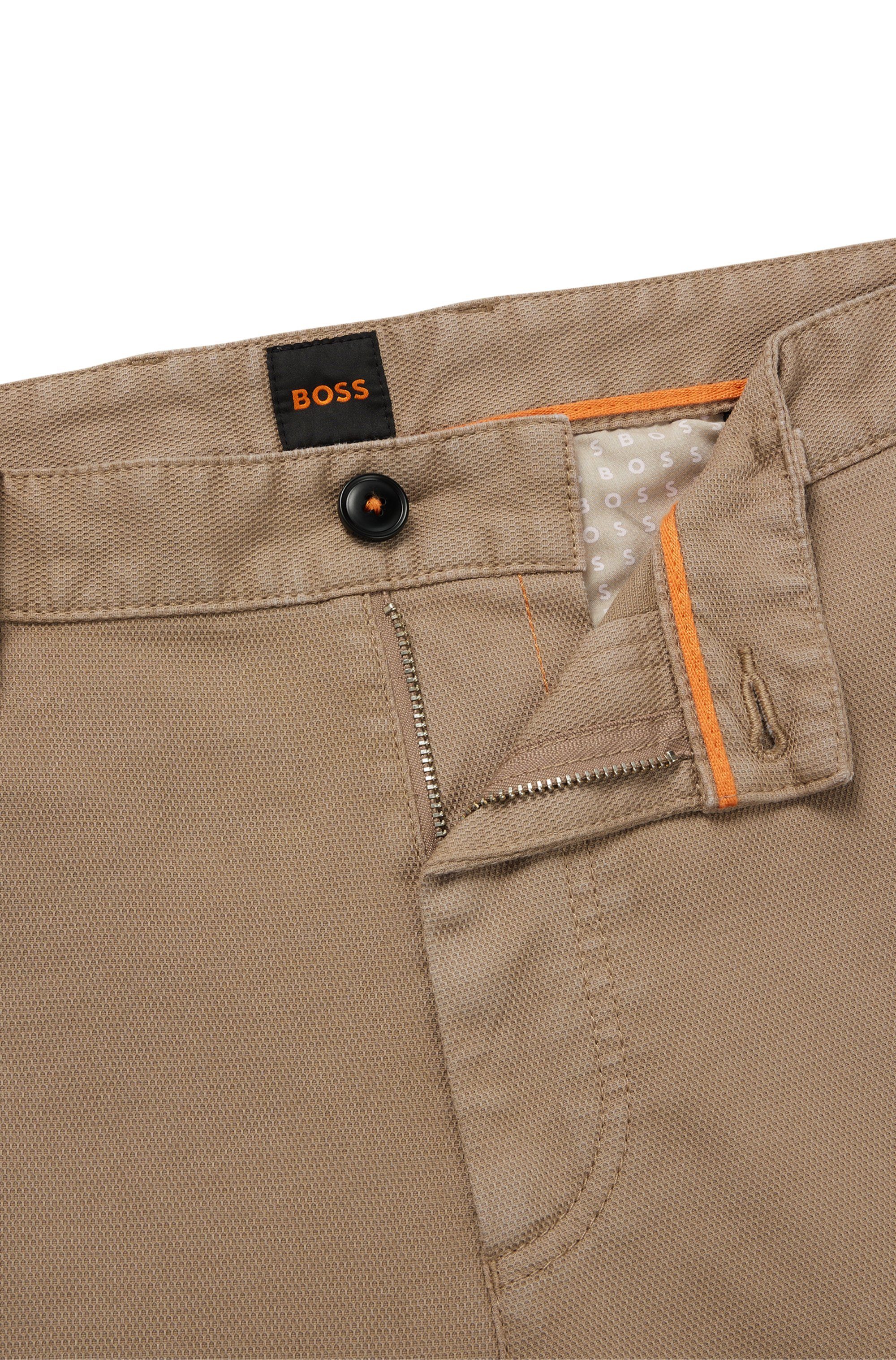 Boss Orange Chino tapered met boss-opdruk