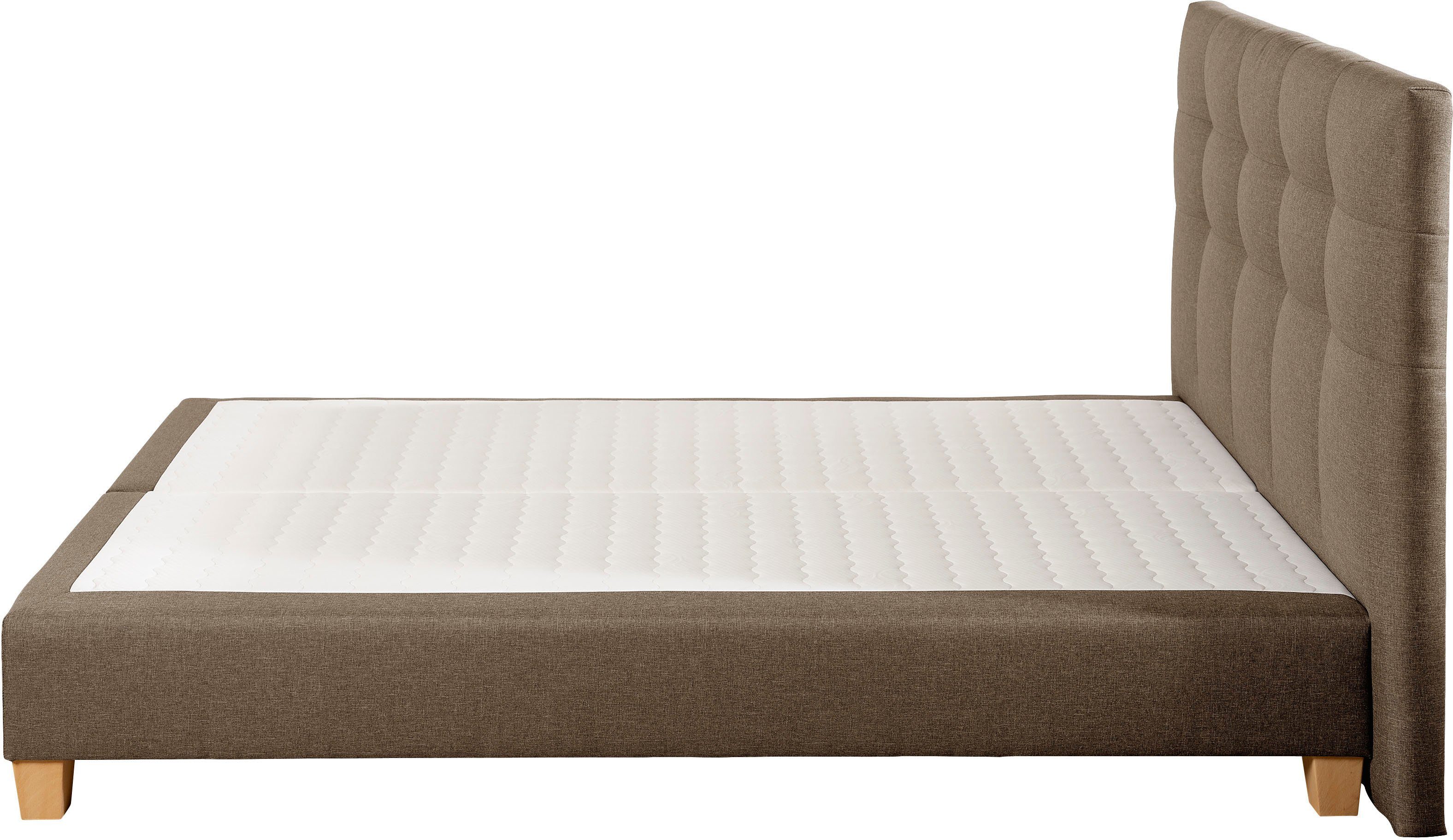 Home affaire Boxspring Moulay incl. topmatras, in extra lang 220 cm, 3 hardheden, ook in h4