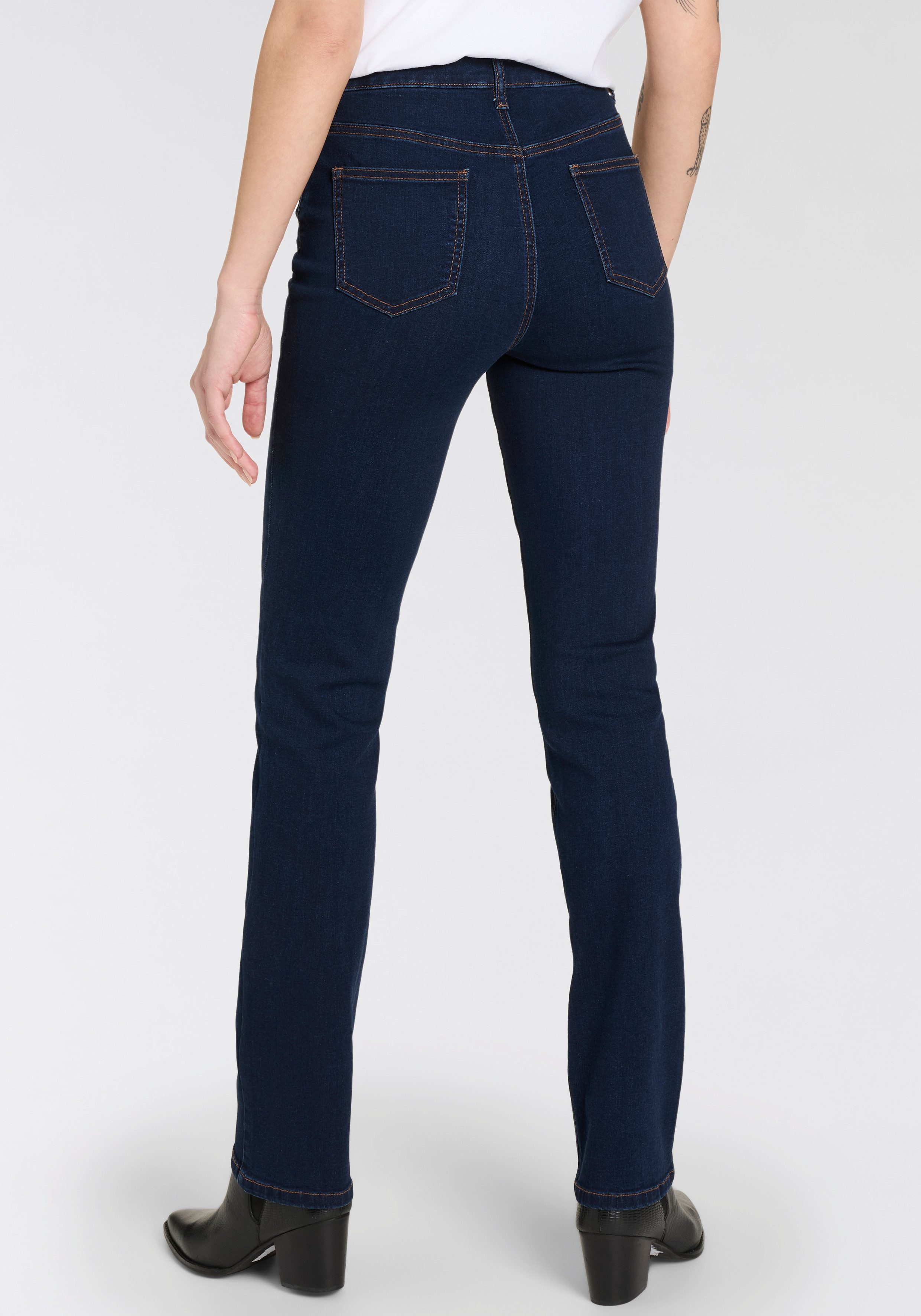 Arizona Straight jeans Ultra Stretch normale pasvorm comfort fit used-look-wassing
