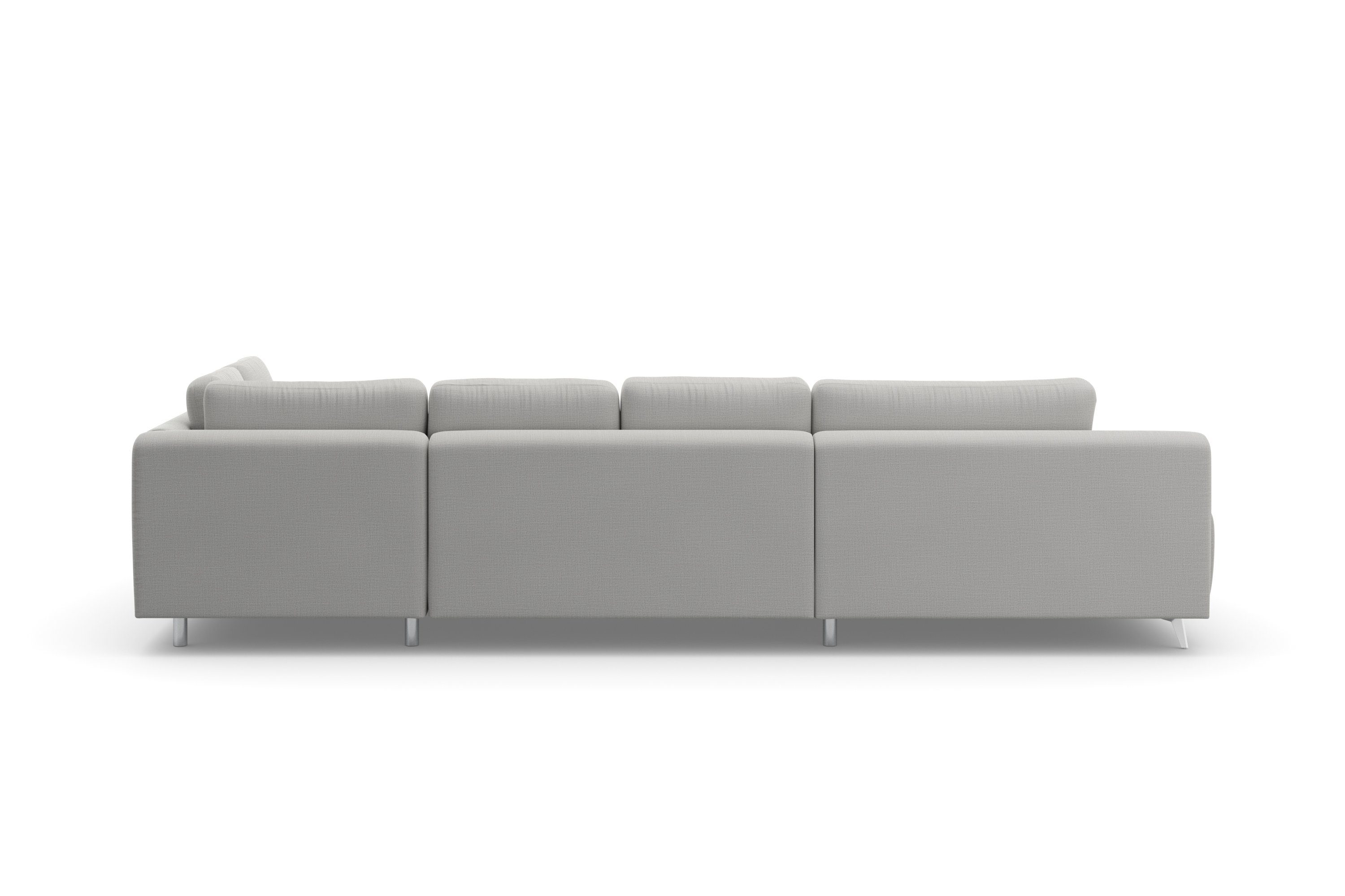 sit&more Zithoek Latigo U-vorm met mega-récamier, naar keuze met slaapfunctie en bedkist