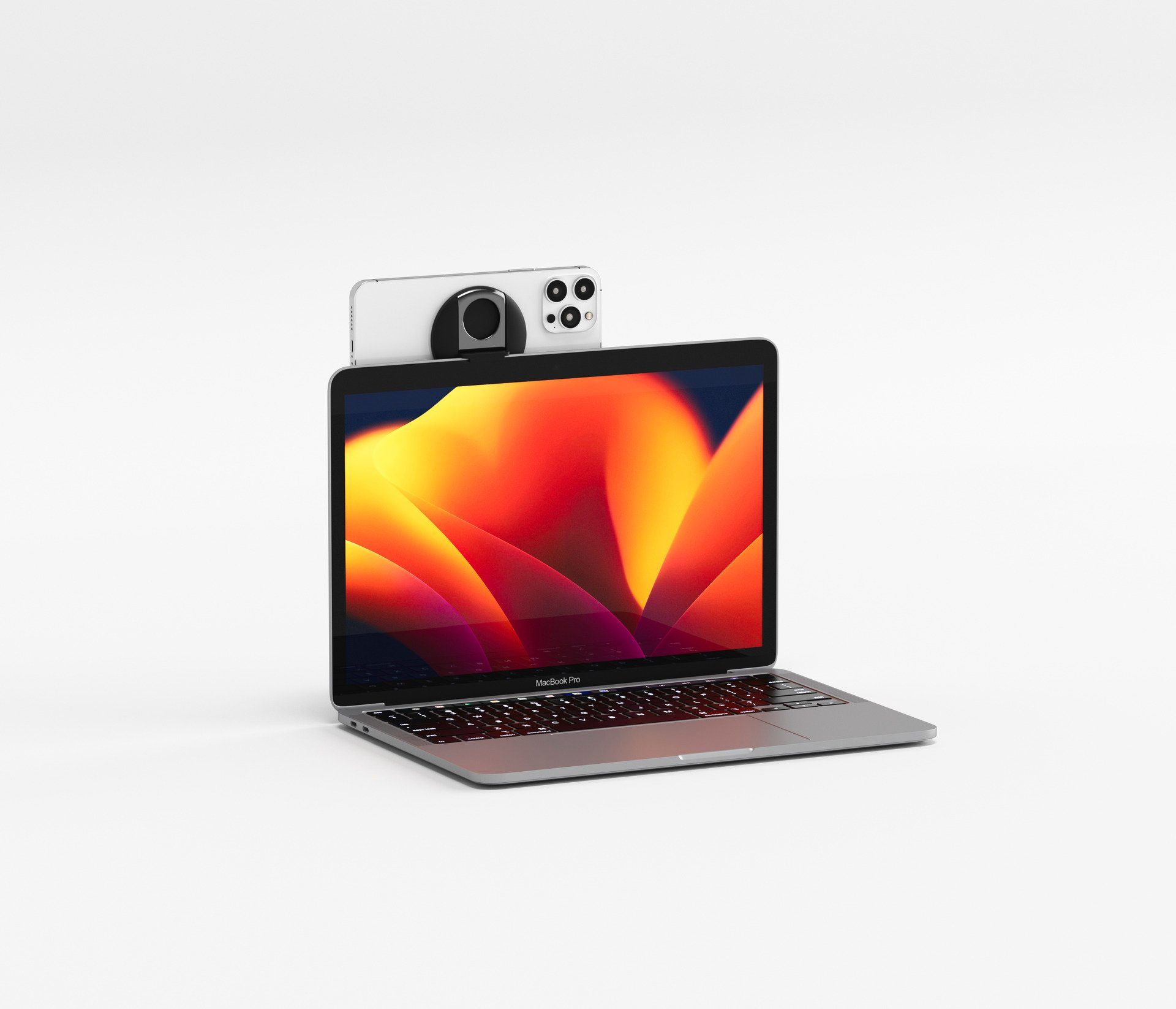 Belkin Smartphone-houder iPhone houder met MagSafe voor MacBooks ook als ringgreep of standaard te gebruiken