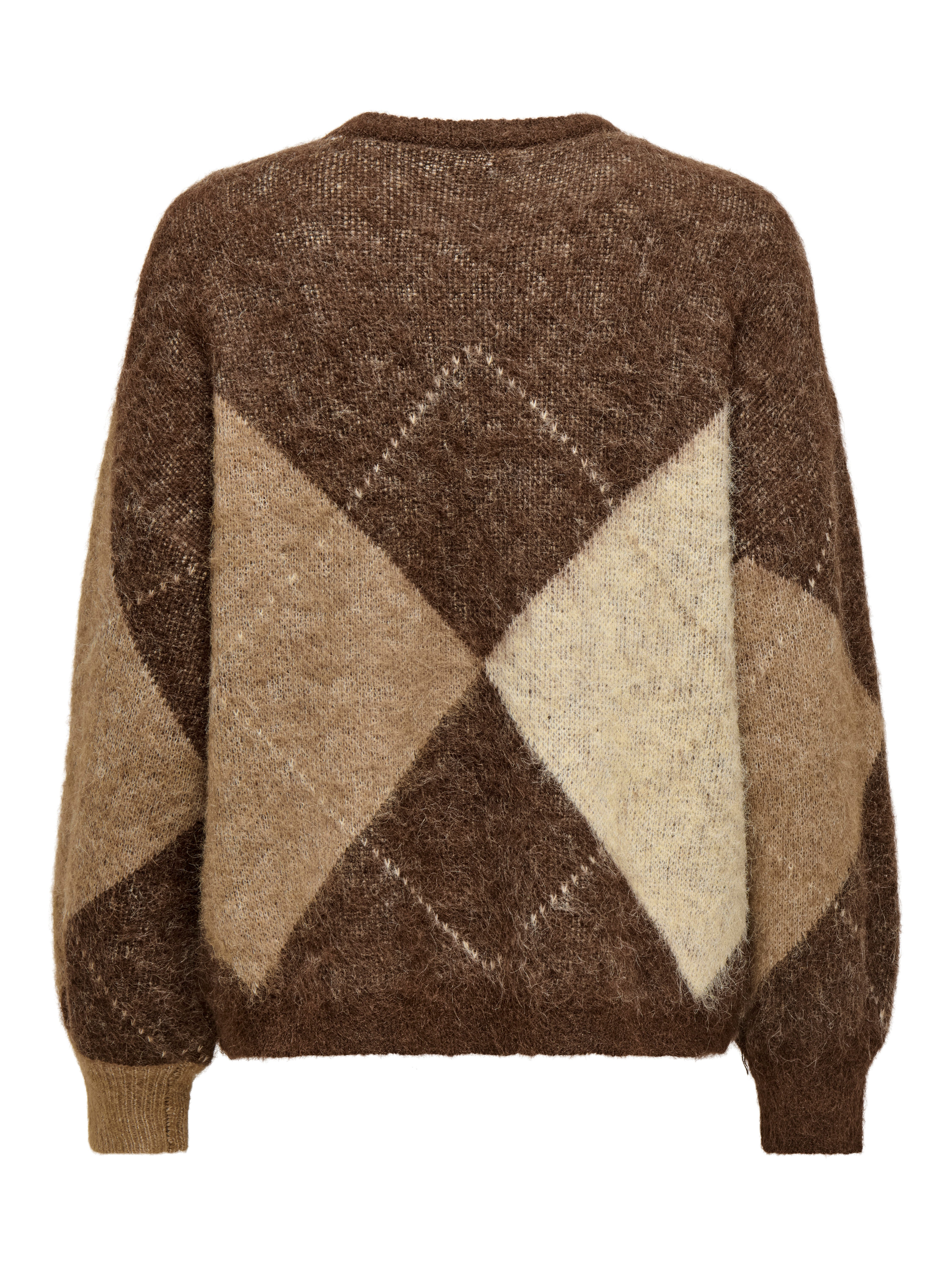 Only Gebreide trui ONLNOEME LIFE LS JQ O-NECK KNT