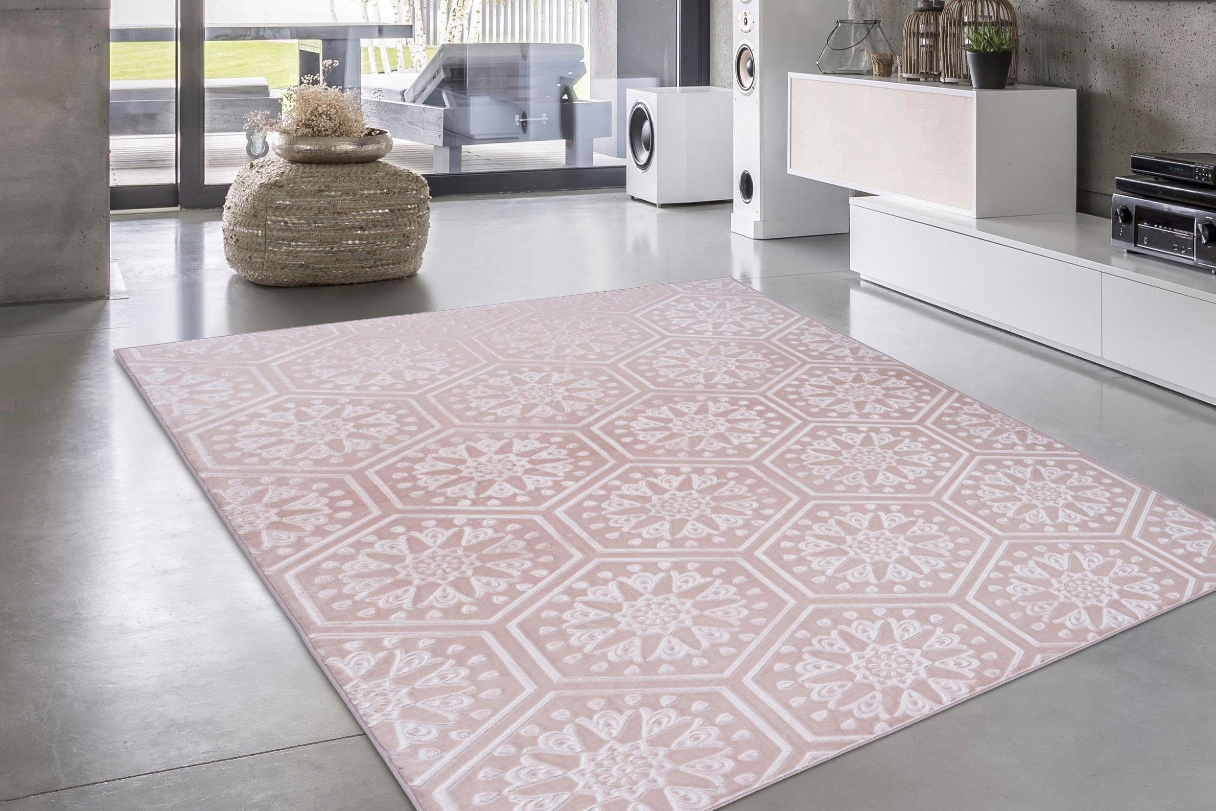 my home Vloerkleed Stina Reliëfeffect, met motief, vloerkleden
