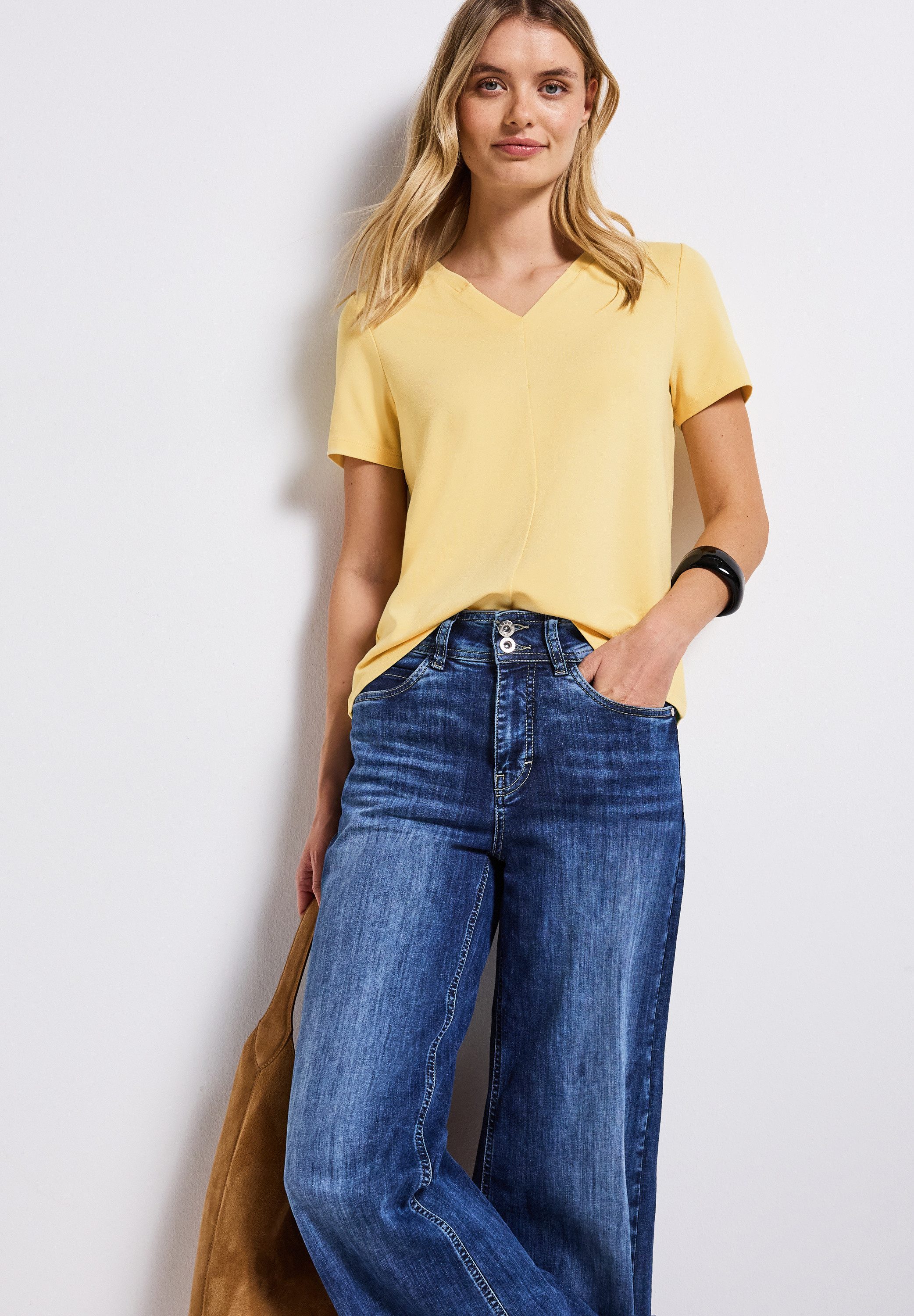 STREET ONE Shirt met V-hals