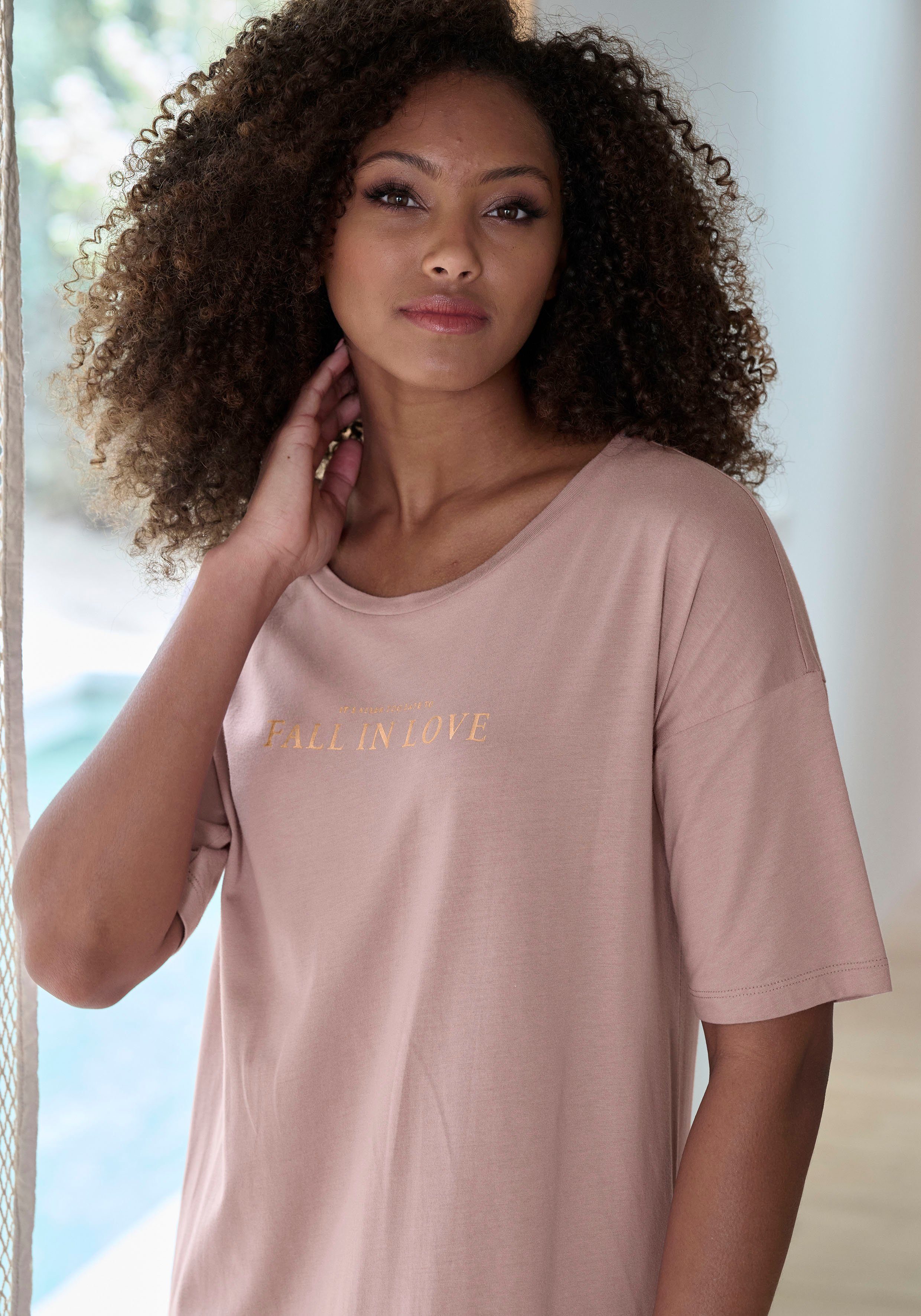Vivance Dreams Nachthemd met mooie foildruk