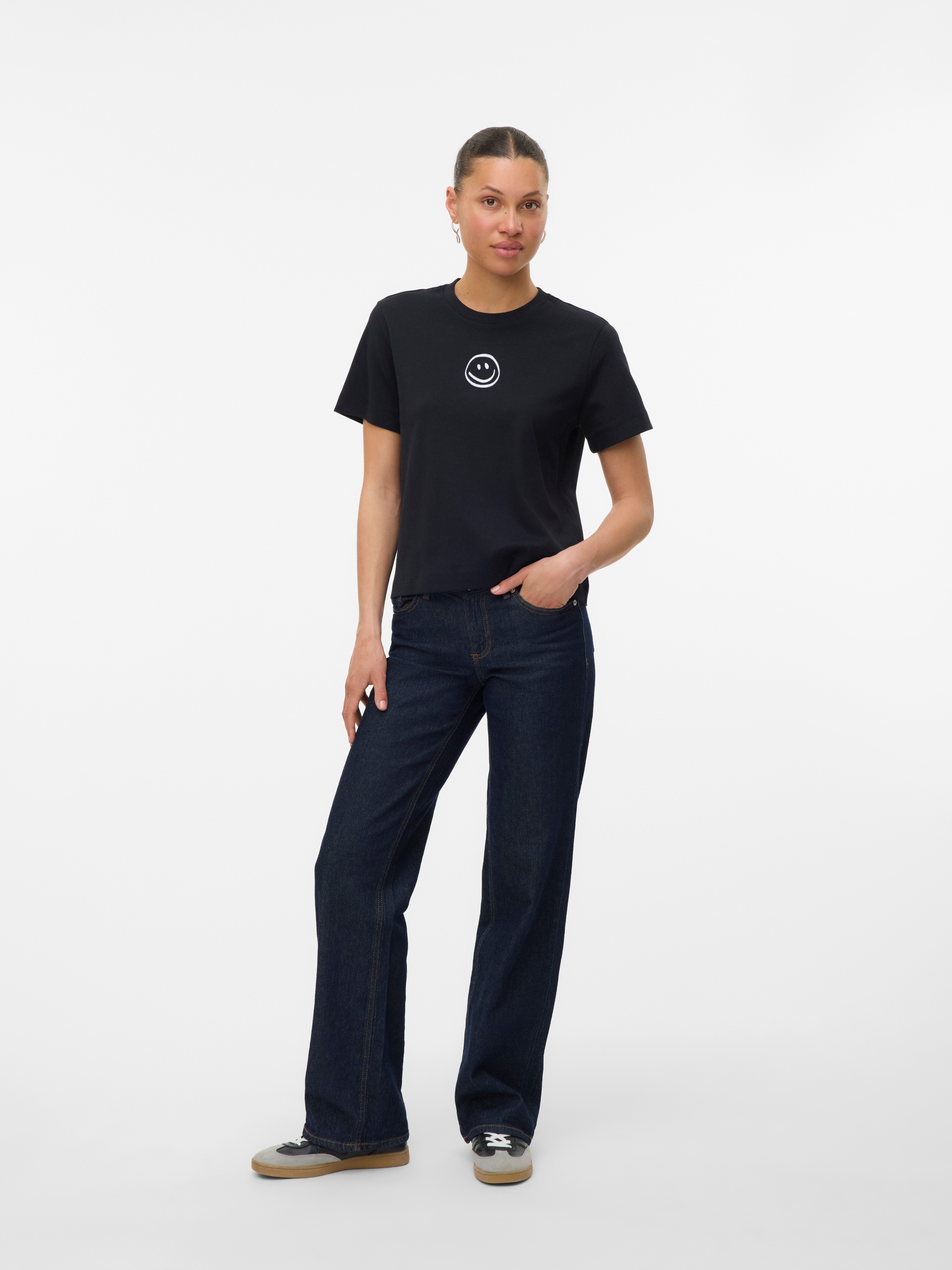 Vero Moda Shirt met korte mouwen VMSARA METTE SS TOP BOX JRS GA NOOS