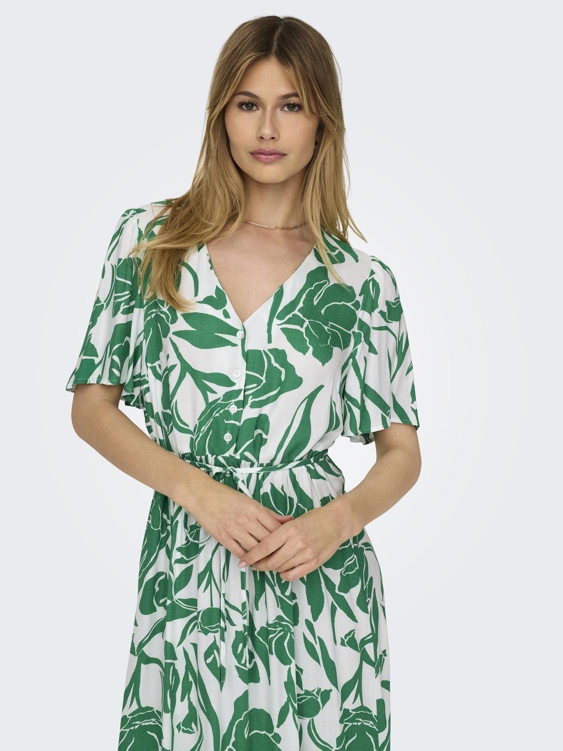 Only Zomerjurk ONLHALIA S S MIDI DRESS WVN NOOS