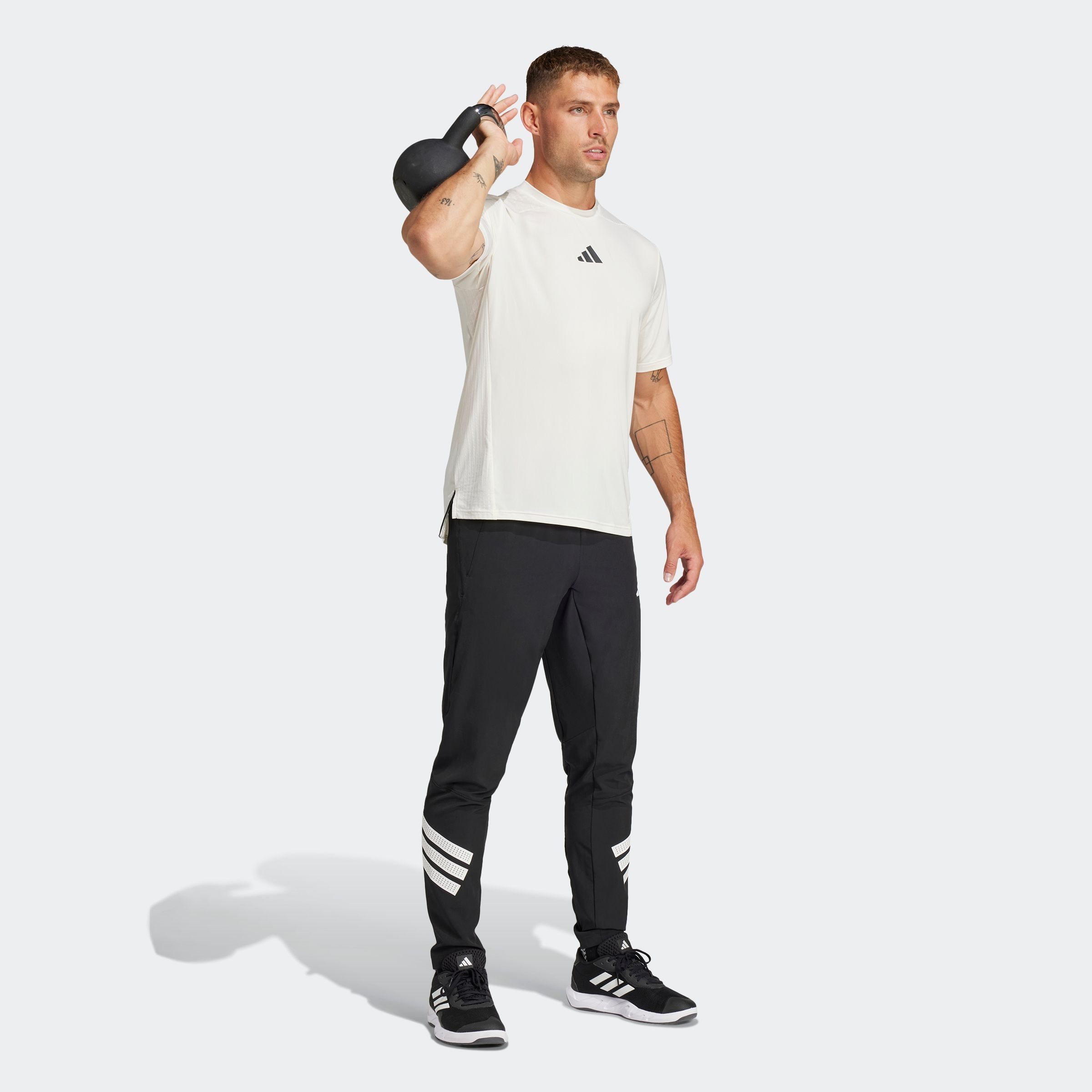 adidas Performance Sportbroek GYM+ 3S WV PANT (1-delig)