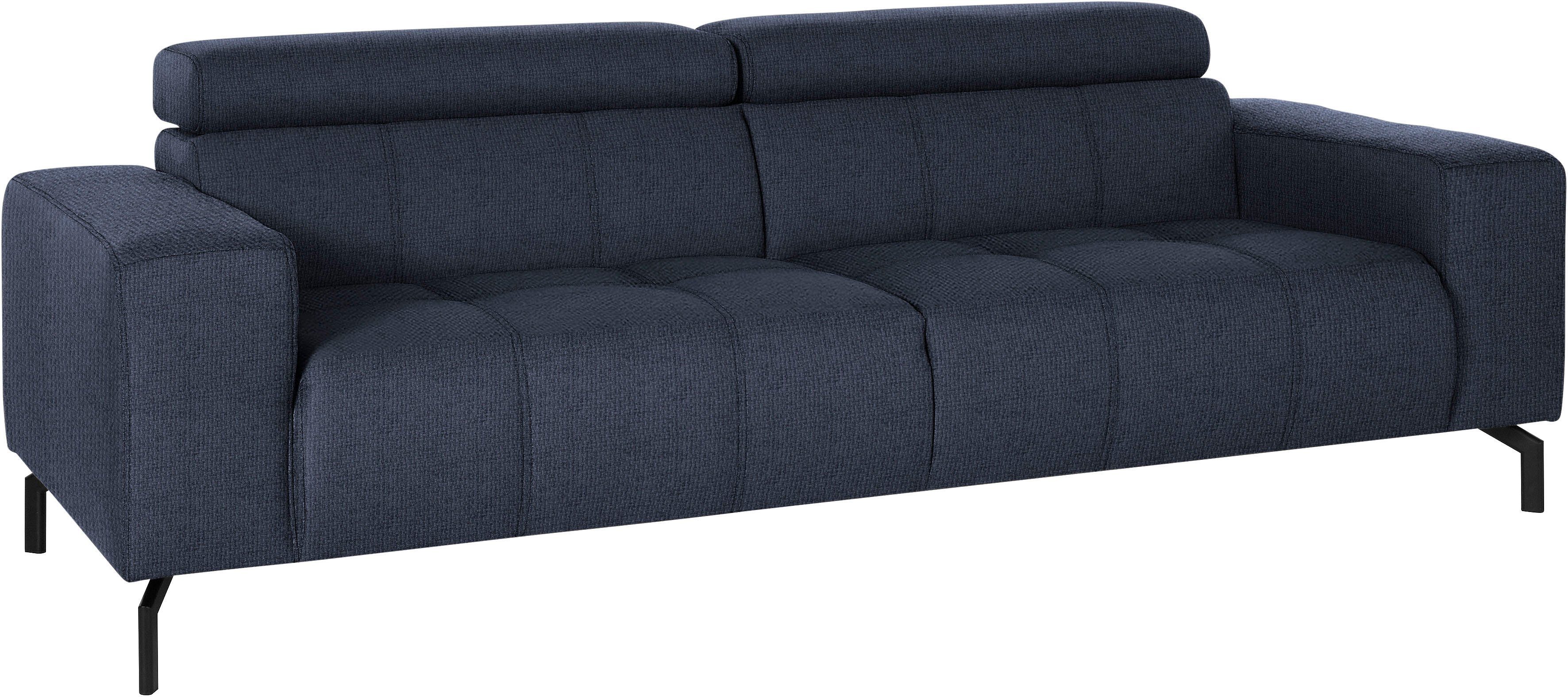 DOMO collection 2,5-zitsbank Cunelli tijdloos en elegant, moderne zitnaden als designelement,