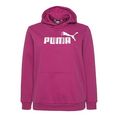 puma hoodie ess logo hoodie fl (s) plus roze