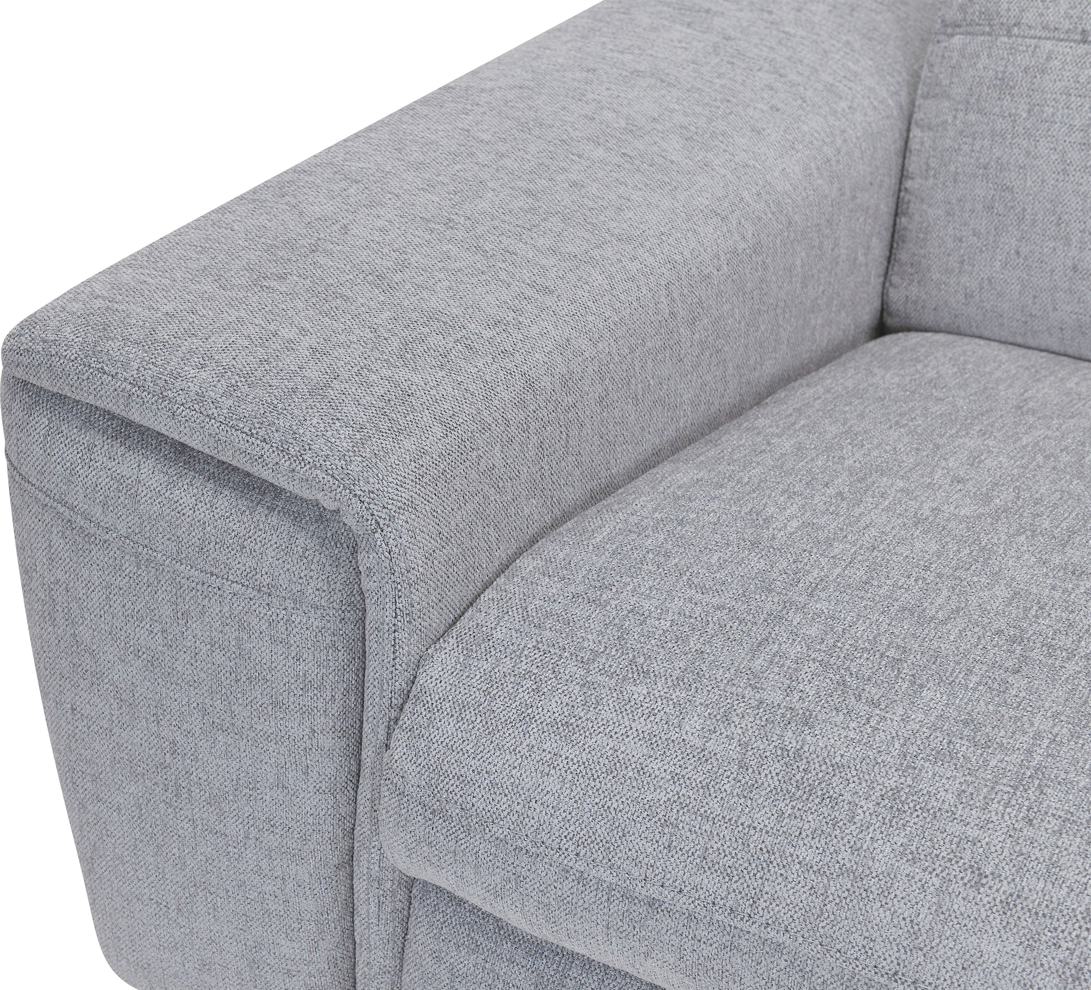 Places of Style Hoekbank Theron, L-vorm, 263 cm, elektrische relaxfunctie, usb-aansluiting, handmatig verstelbaar hoofdeind