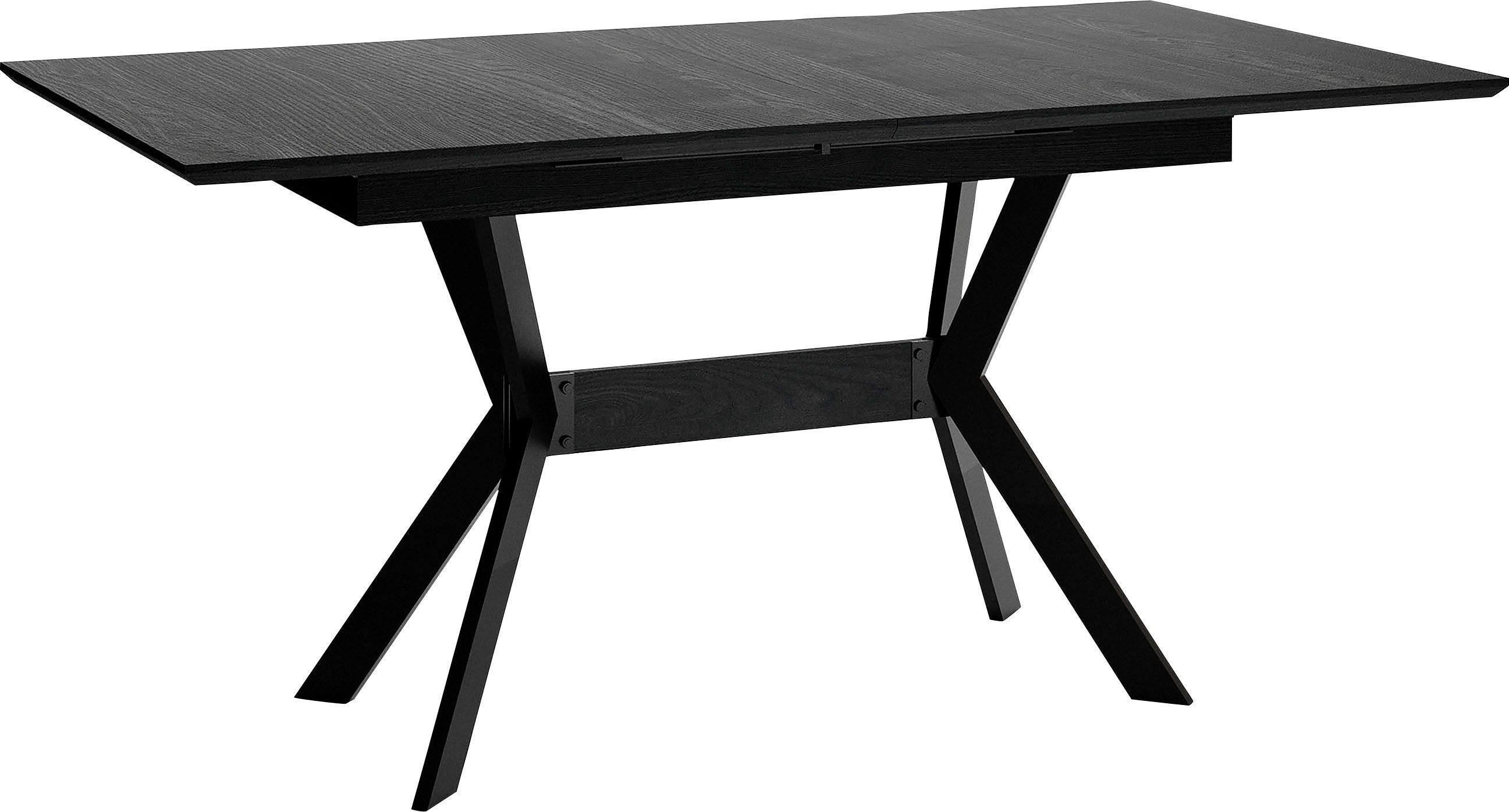 byLIVING Eettafel Bremen uittrekbaar met binnenin geplaatst inlegblad, 160 op 200 cm
