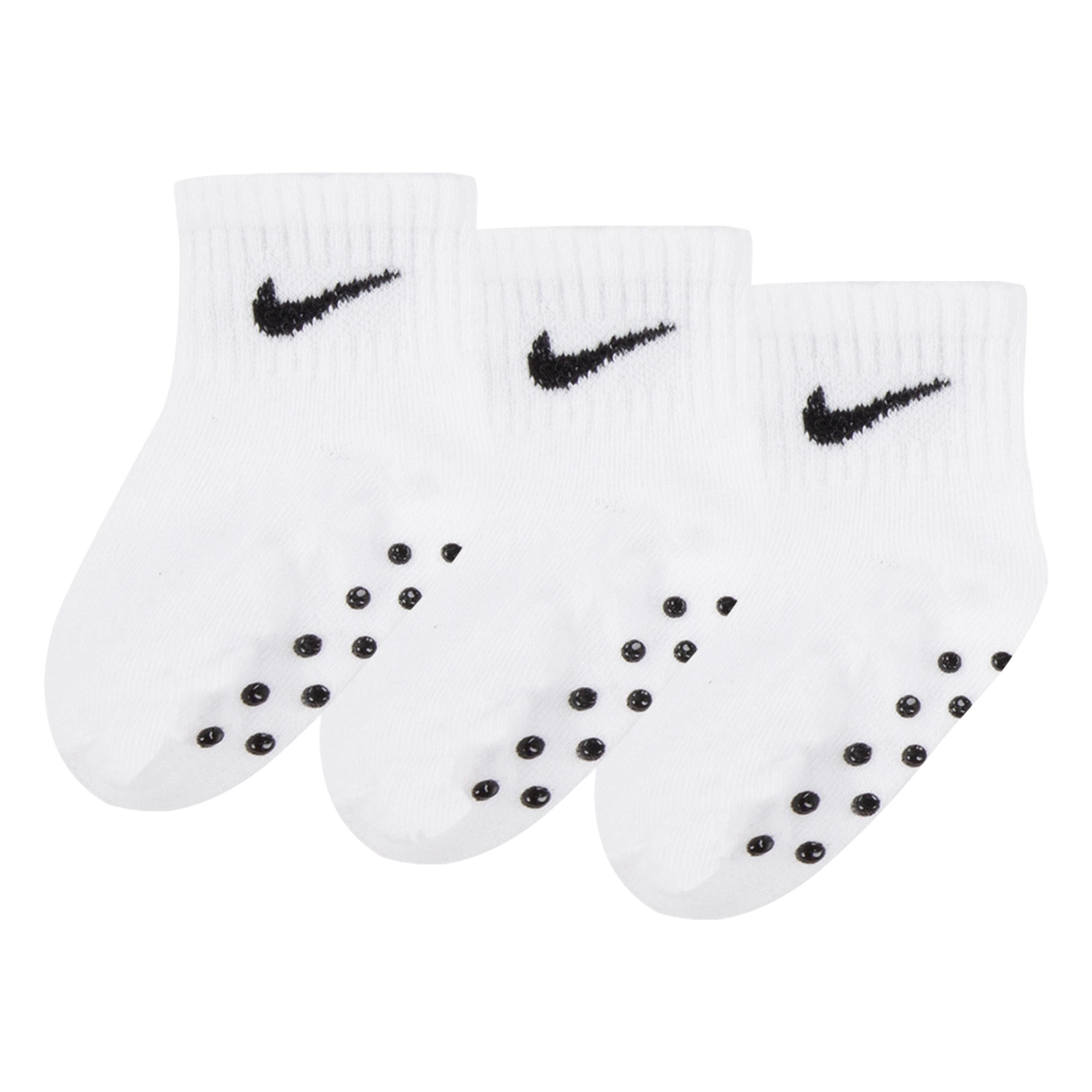 Nike Sportswear Sokken NHN CORE SWOOSH GRIPPER (3 paar) kinderen sportsokken maat 68-80 wit