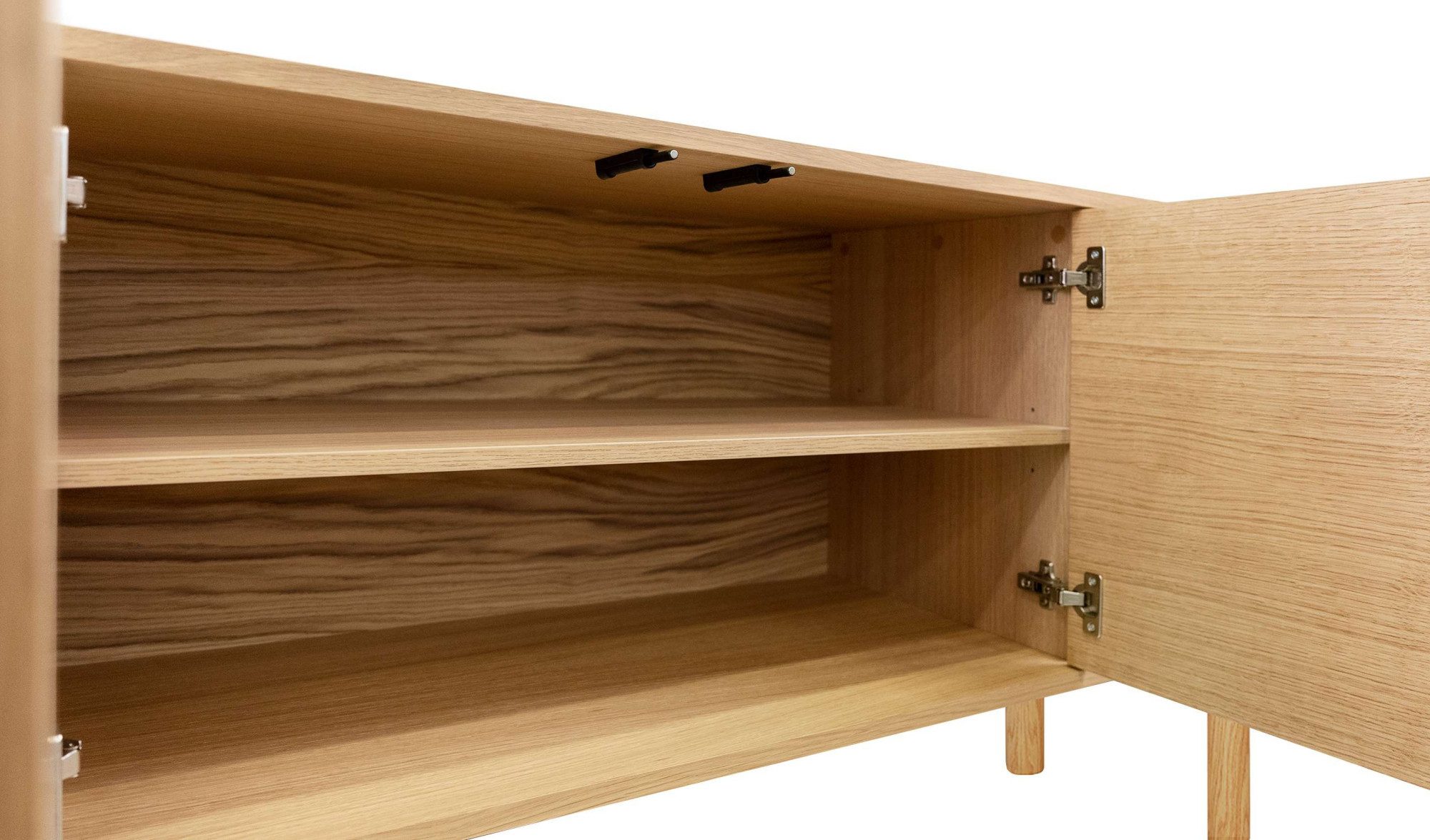 Woodman Dressoir Shift met echt houtfineer van eiken, breedte 189 cm, met push-to-open