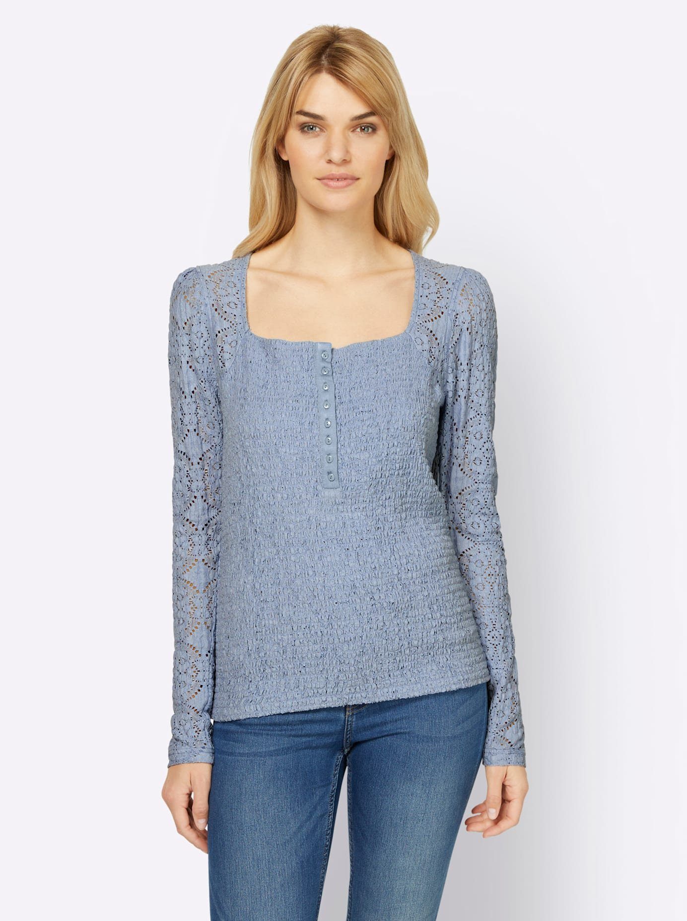 heine Shirt met lange mouwen Shirt (1-delig)