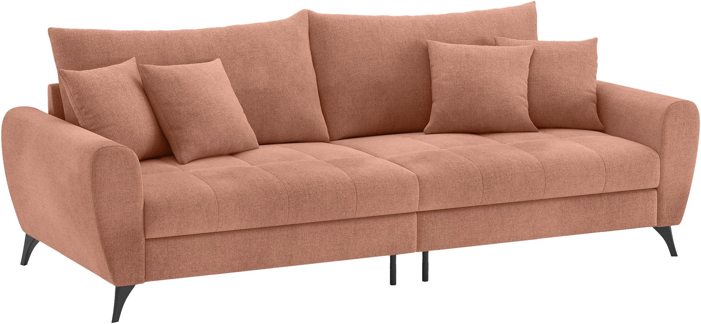 Mr. Couch Megabank Blackburn II Optioneel met koudschuimvering tot 140 kg belastbaar oranje, xxl banken