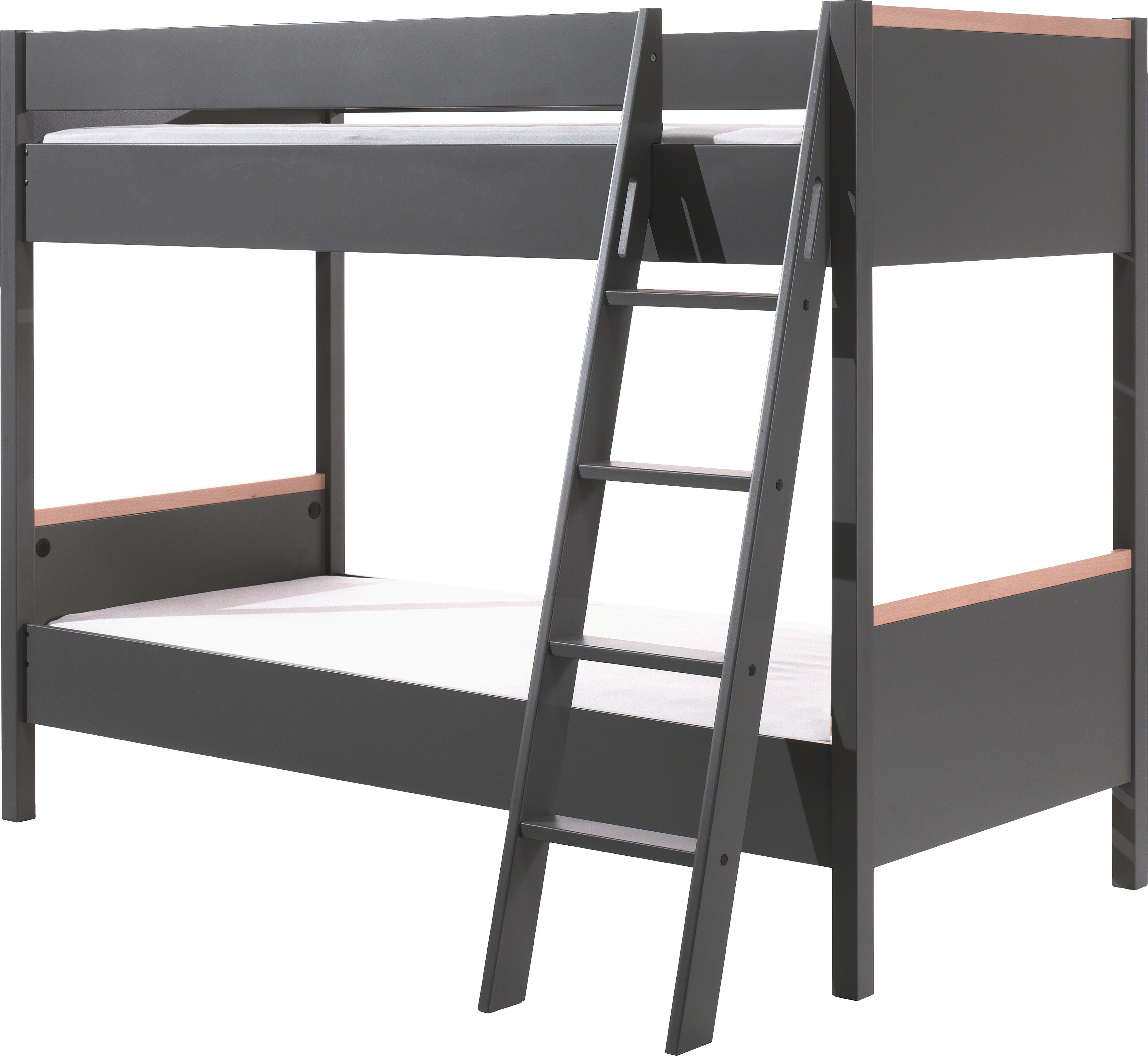 Vipack Stapelbed Londen met melamine-oppervlak en rolbodem