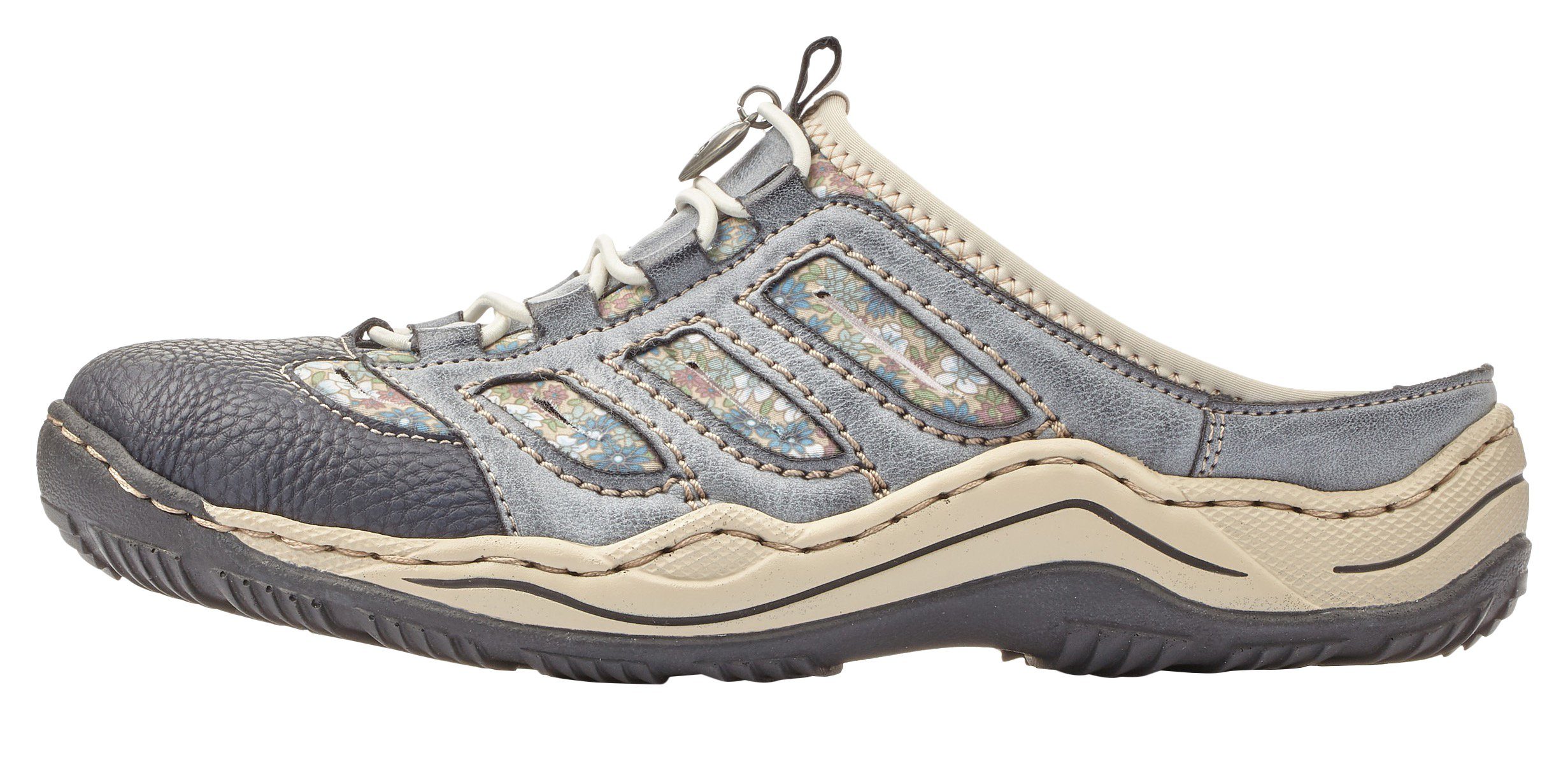 Rieker Clogs , sleehak, zomerschoen, pantoffels met slip-on