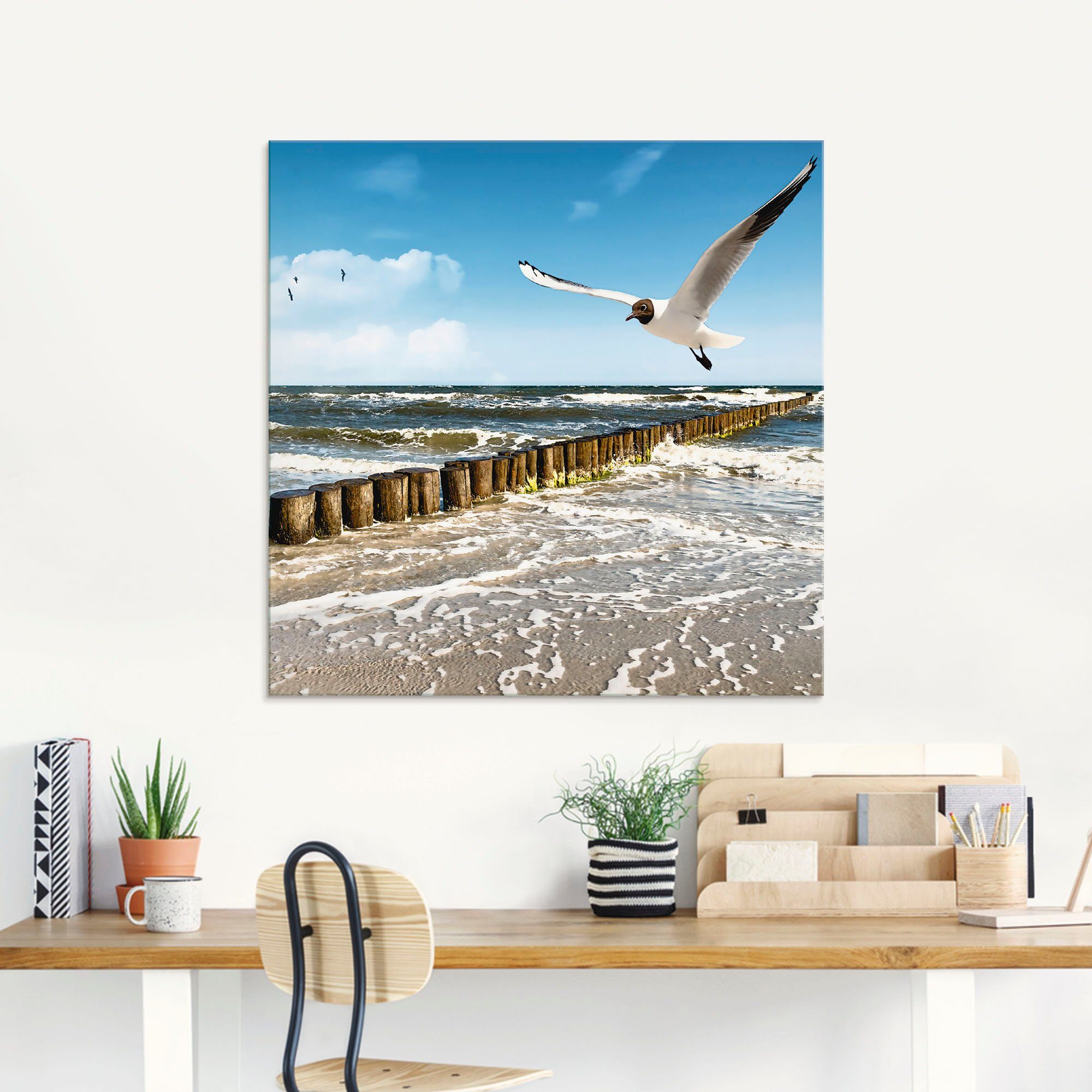 Artland Print op glas Oostzee in verschillende maten