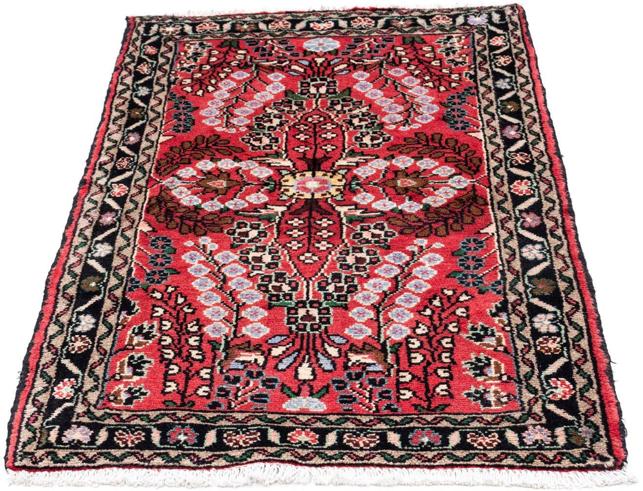 morgenland Wollen kleed Nain medaillon rosso scuro 290 x 290 cm Uniek exemplaar met certificaat
