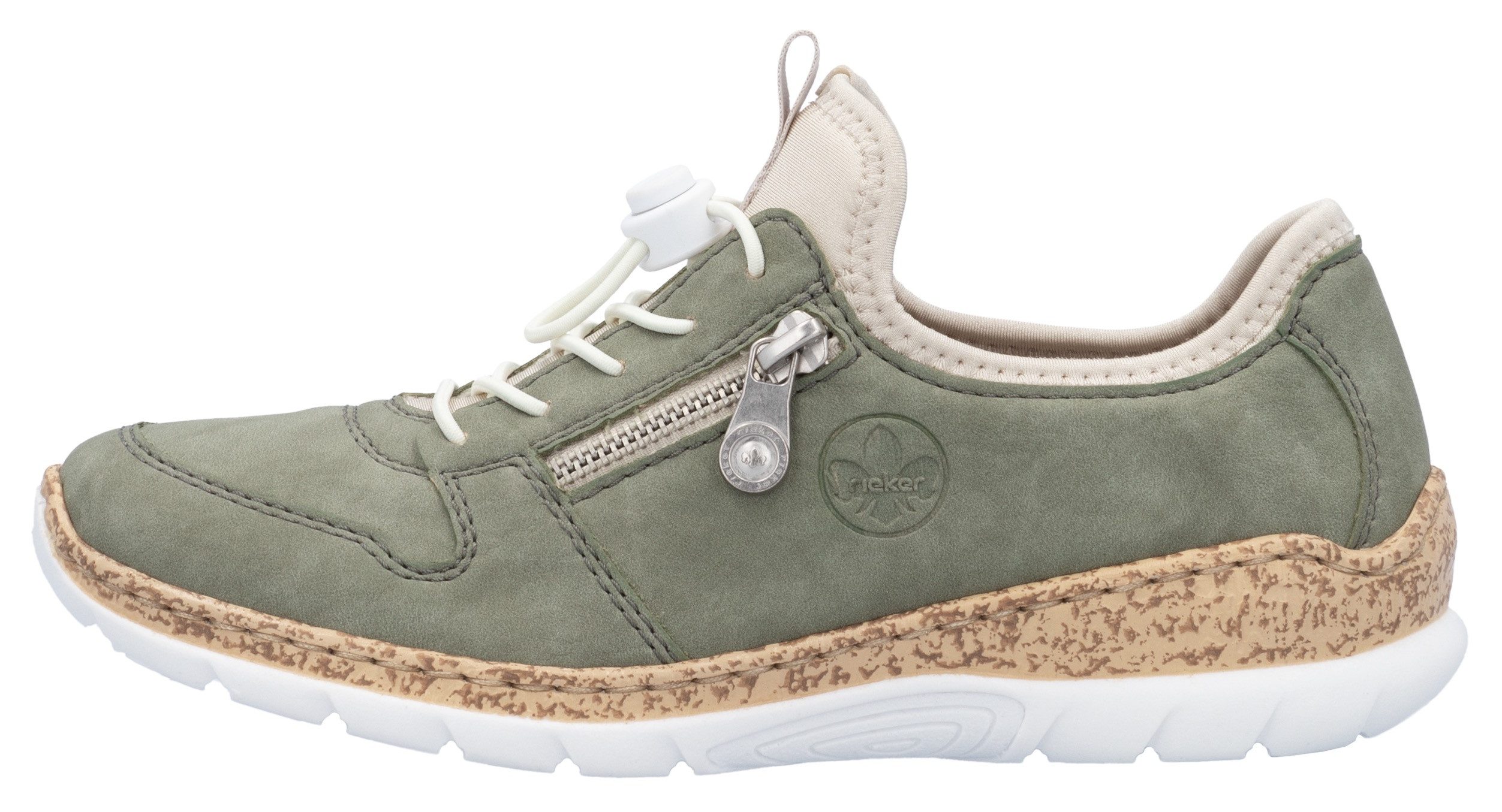 Rieker Slip-on sneakers Veterschoen, lage schoen, slipper met lichte zool