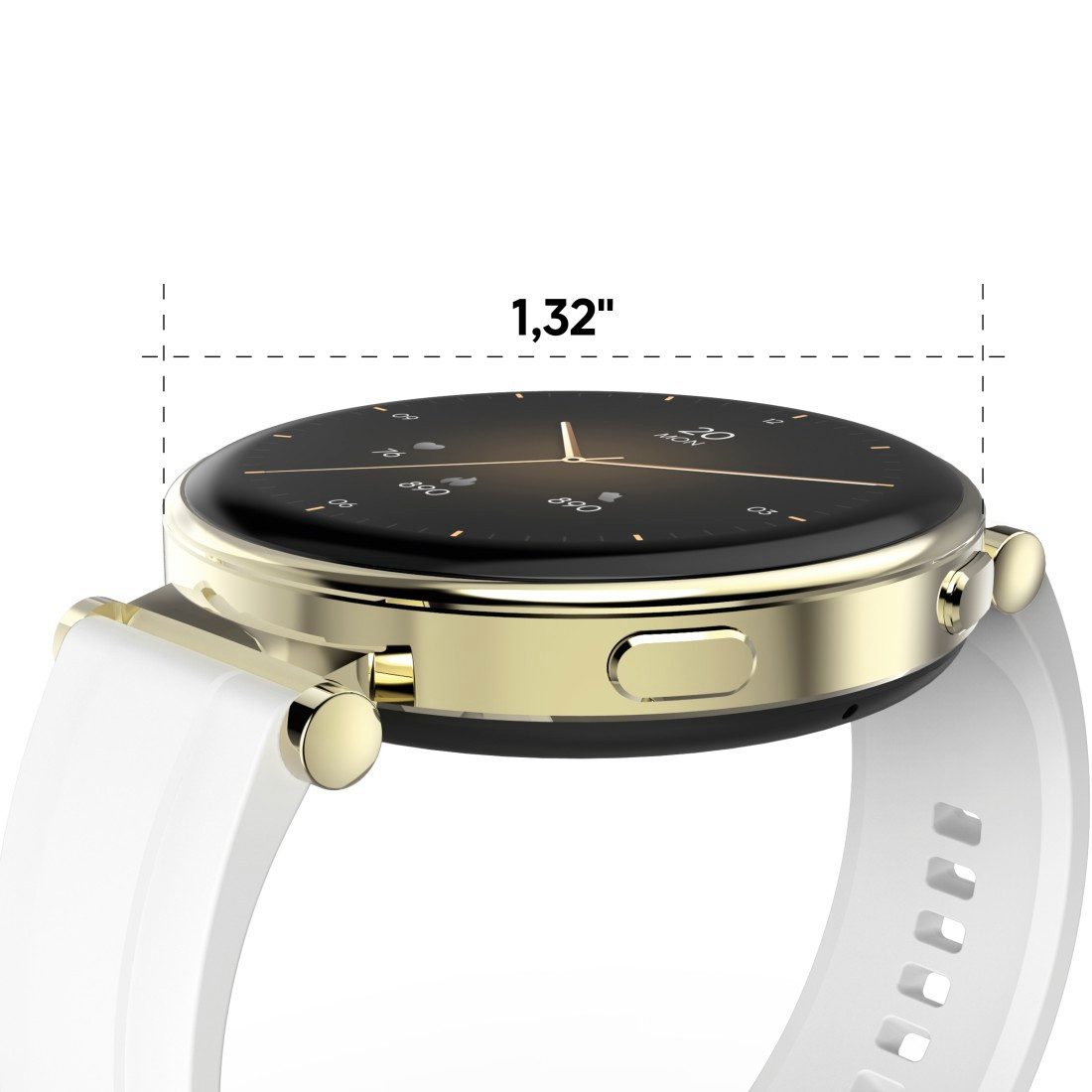 Hama Smartwatch Ronde smartwatch 1,32“ (fitness, belfunctie, hartslag, waterdicht)