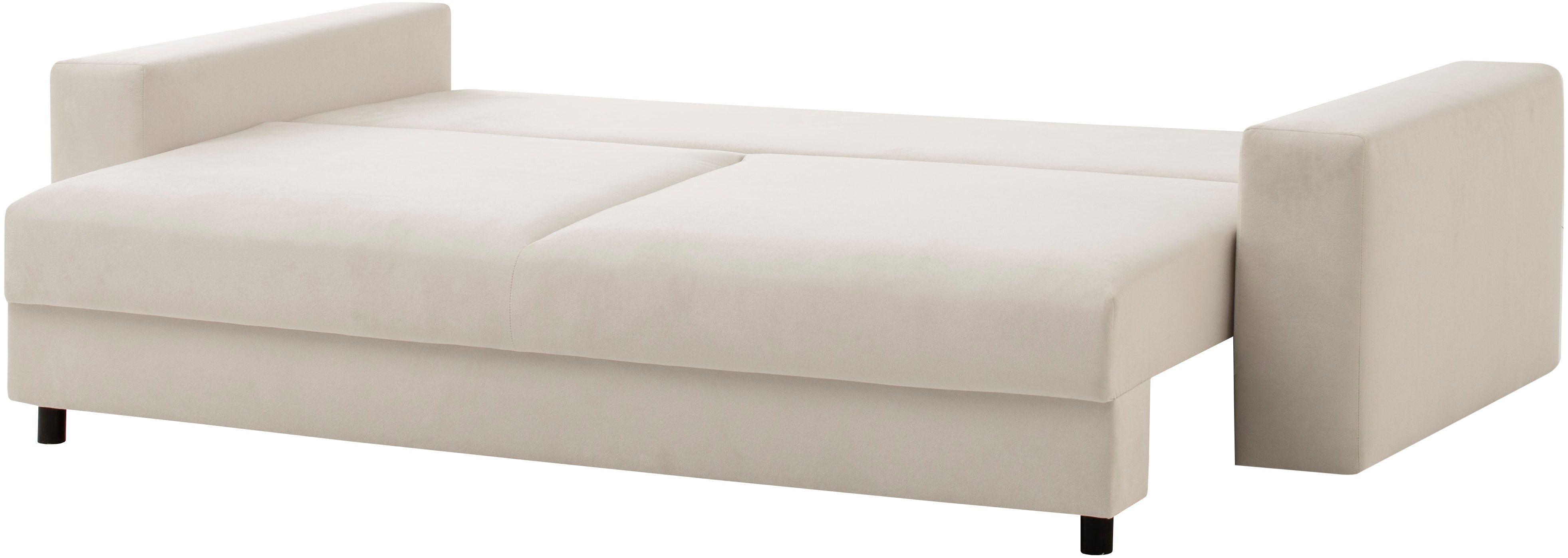 LeGer Home by Lena Gercke Slaapbank Imoga, kussen met slaapfunctie, 3-zits bank, bank met bedlade in moderne kleuren en stoffen, bedfunctie, ligoppervlak: 200x150 cm