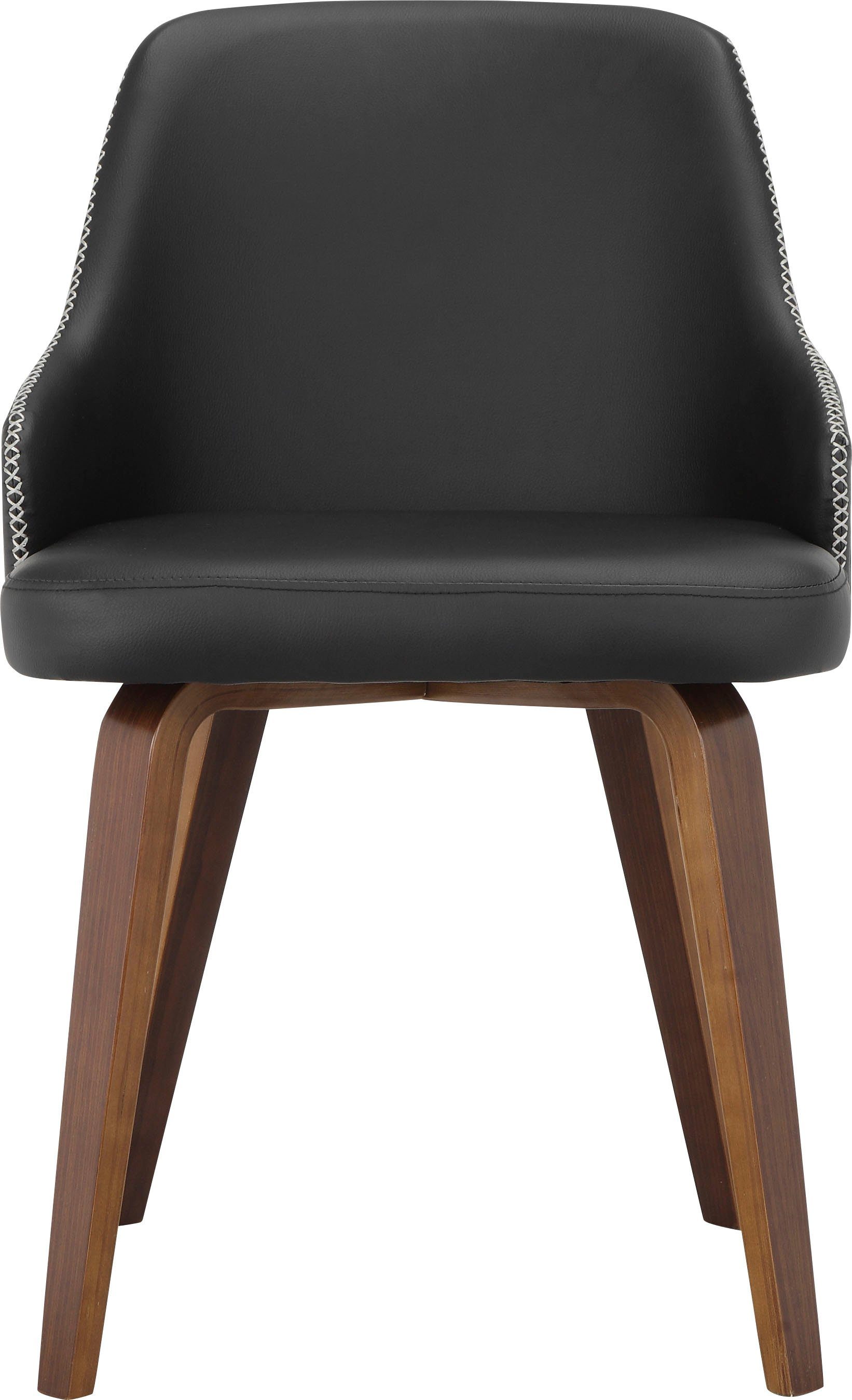 INOSIGN Eetkamerstoel Bojan gemakkelijk te onderhouden imitatieleer, beklede zitting en rugleuning, zithoogte 47 cm (2 stuks)