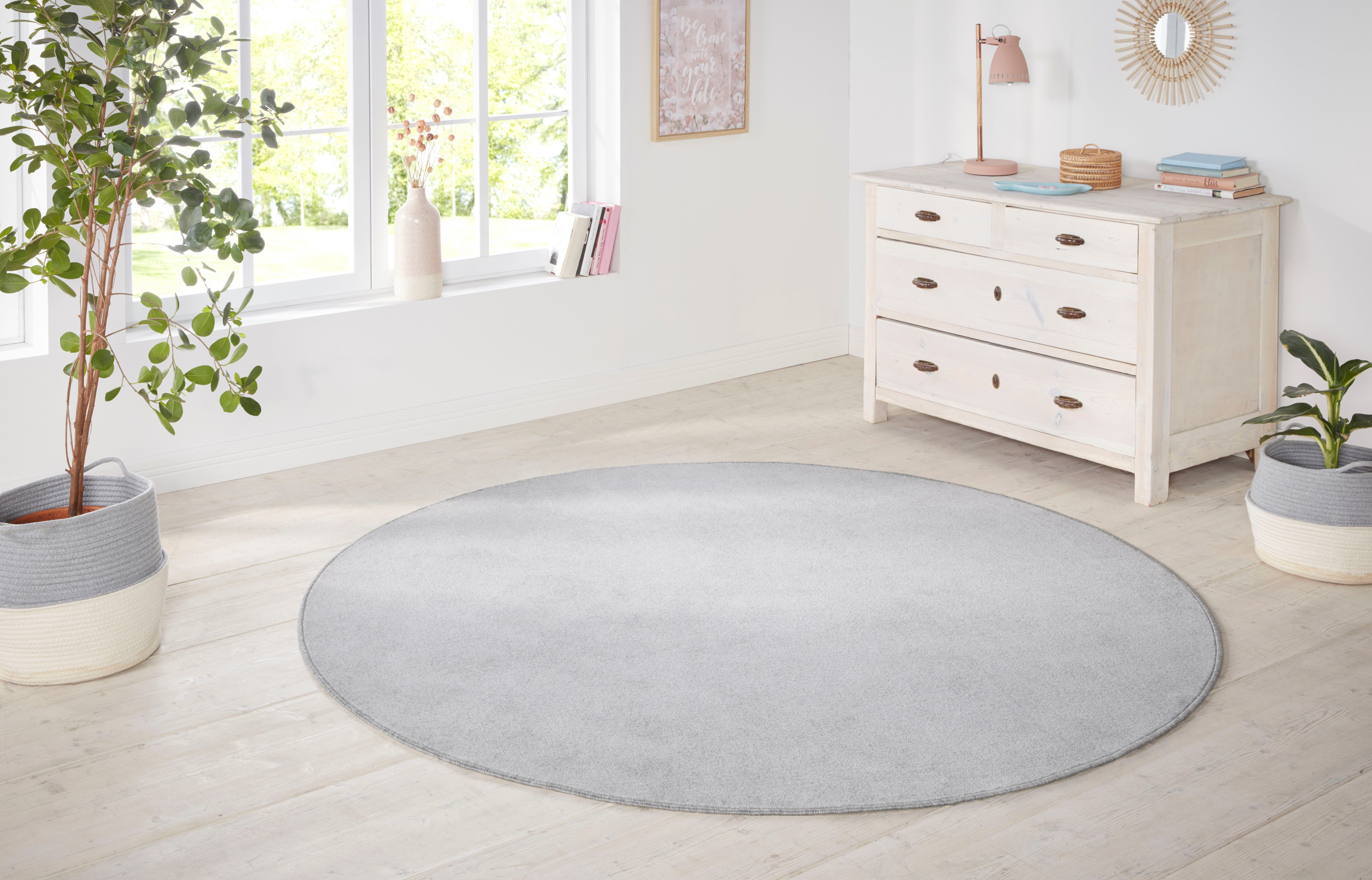HANSE Home Vloerkleed Shashi Korte pool, unikleur, vloerkleed, zacht, eetkamer, kinderkamer, hal
