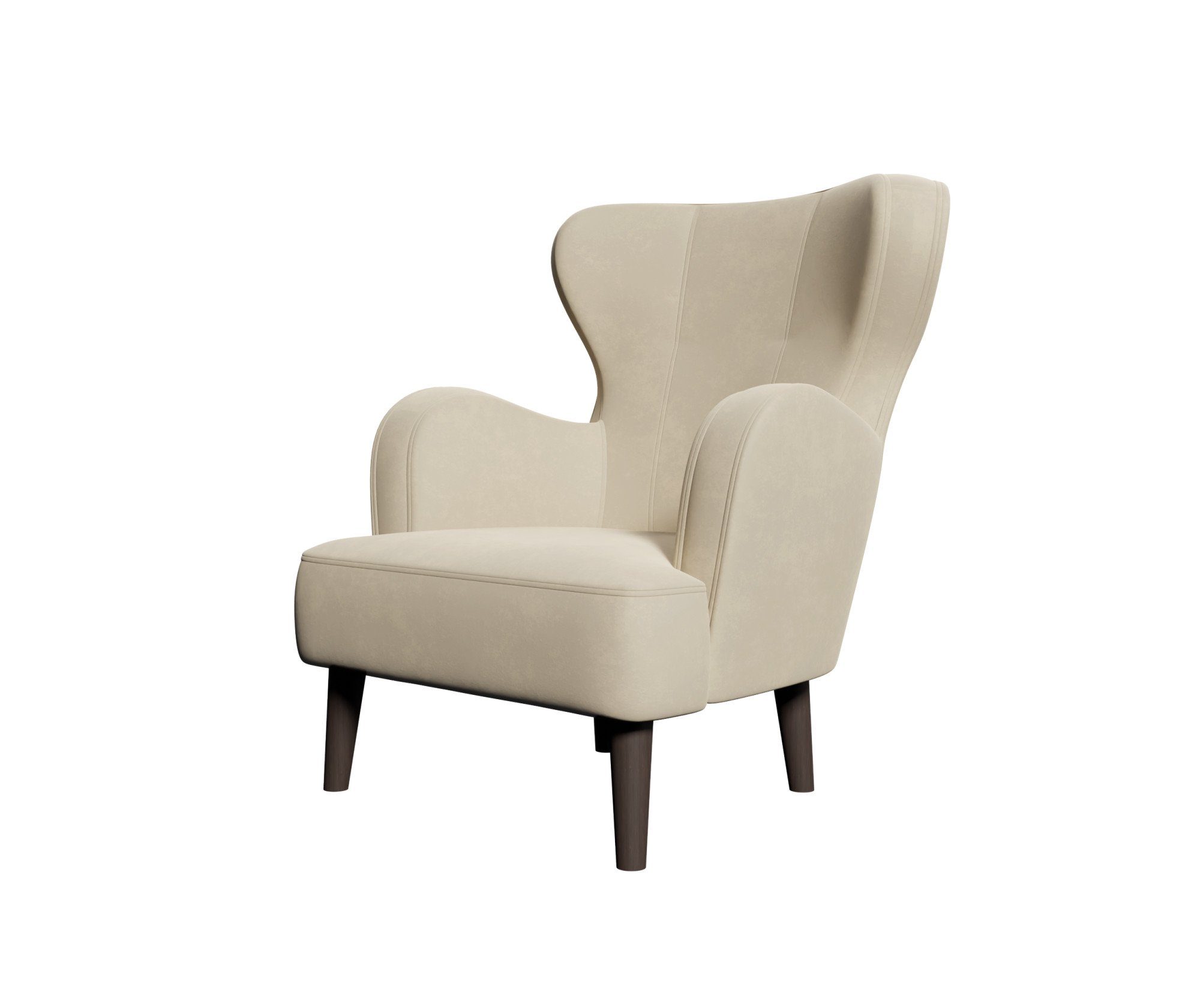 Home affaire Fauteuil Sicilia moderne oorfauteuil/vleugelstoel