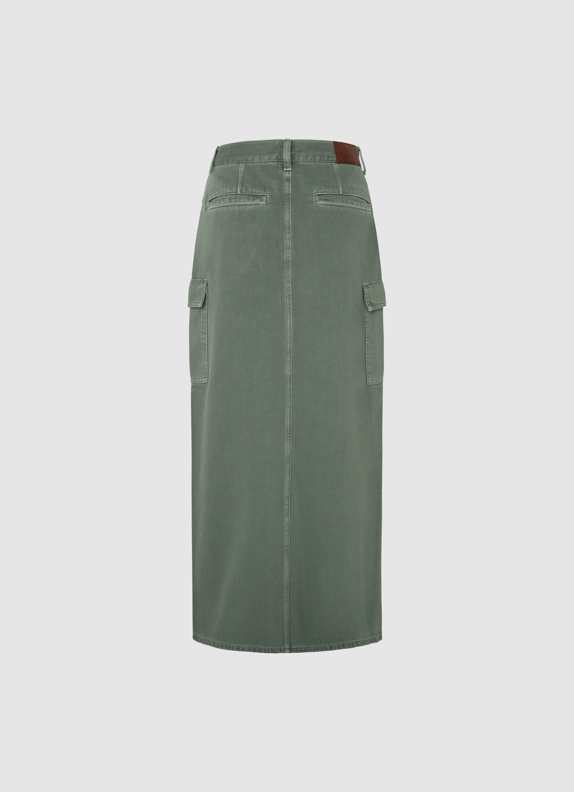Pepe Jeans rok MAXI SKIRT HW CLR in trendy maxilengte