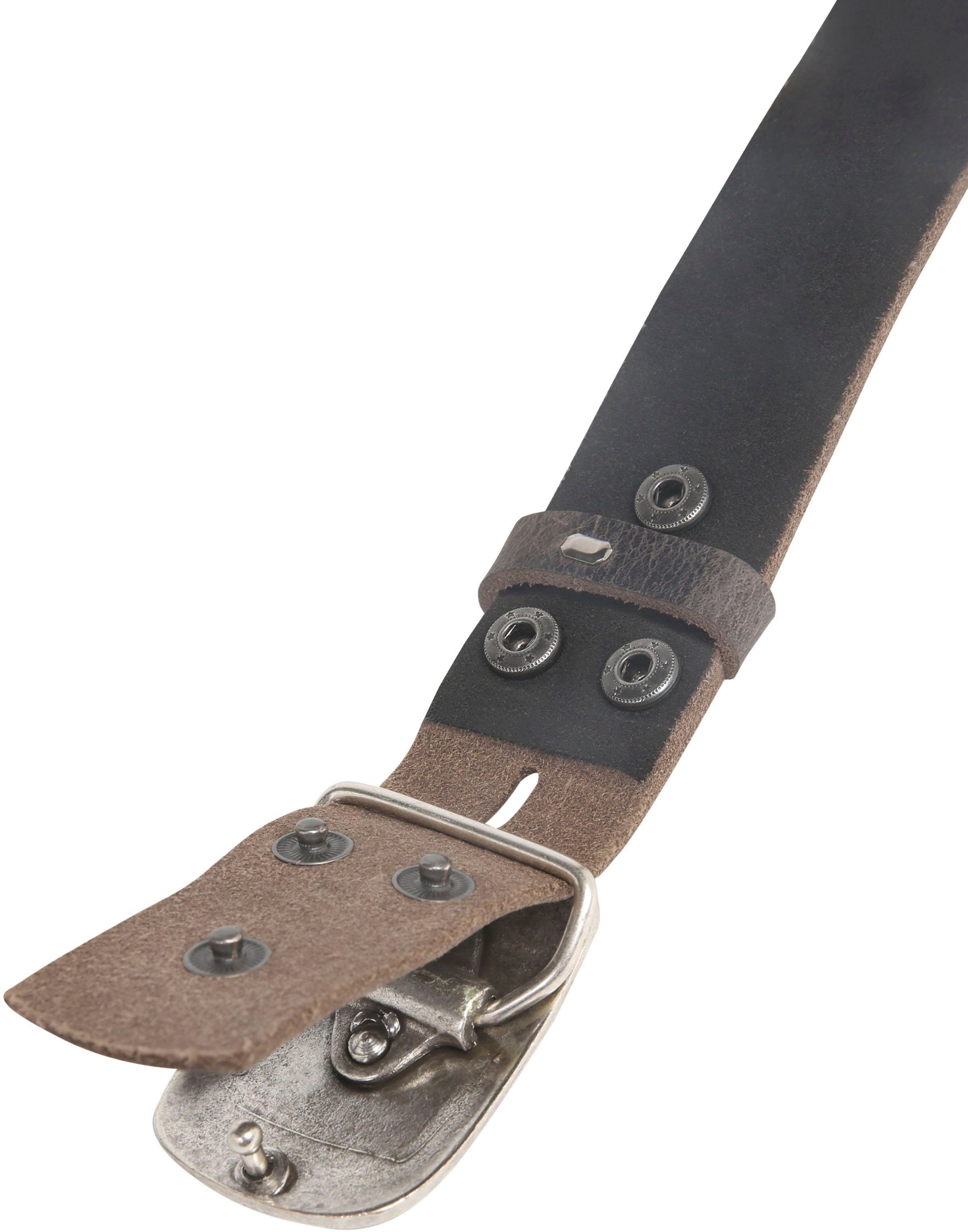 RETTUNGSRING by showroom 019° Leren riem rustieke uitstraling