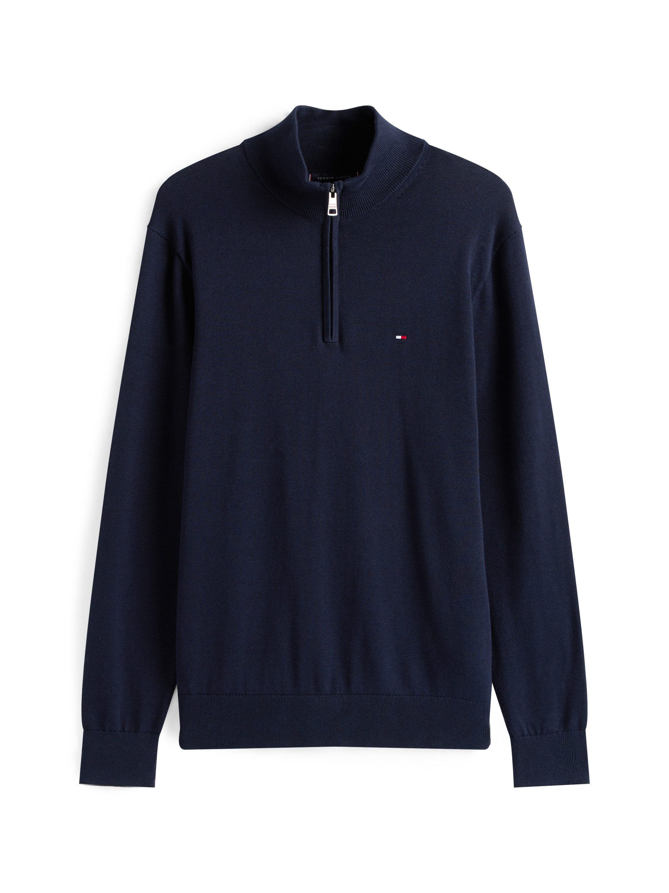 Tommy Hilfiger Schipperstrui ESSENTIAL COTTON ZIP MOCK