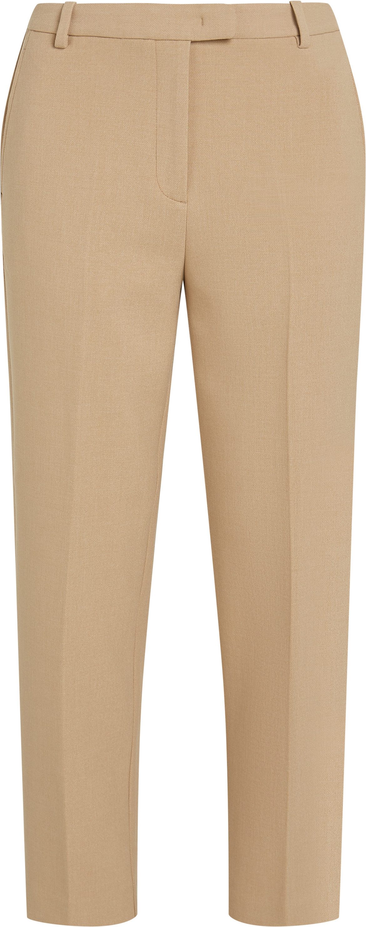 Tommy Hilfiger Geweven broek PUNTO SLIM STRAIGHT PANT met strijkvouwen metalen label