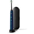 philips sonicare elektrische tandenborstel protectiveclean 5100 hx6851-53 met sonartechnologie, poetsdruksensor blauw