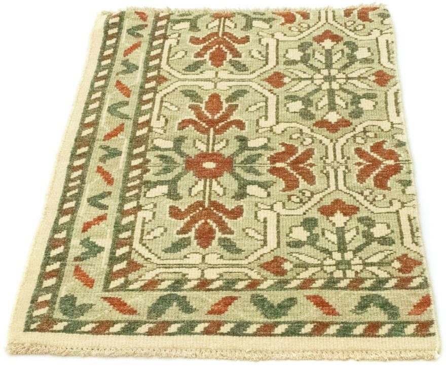 morgenland Wollen kleed Design-vloerkleed met de hand geknoopt beige handgeknoopt